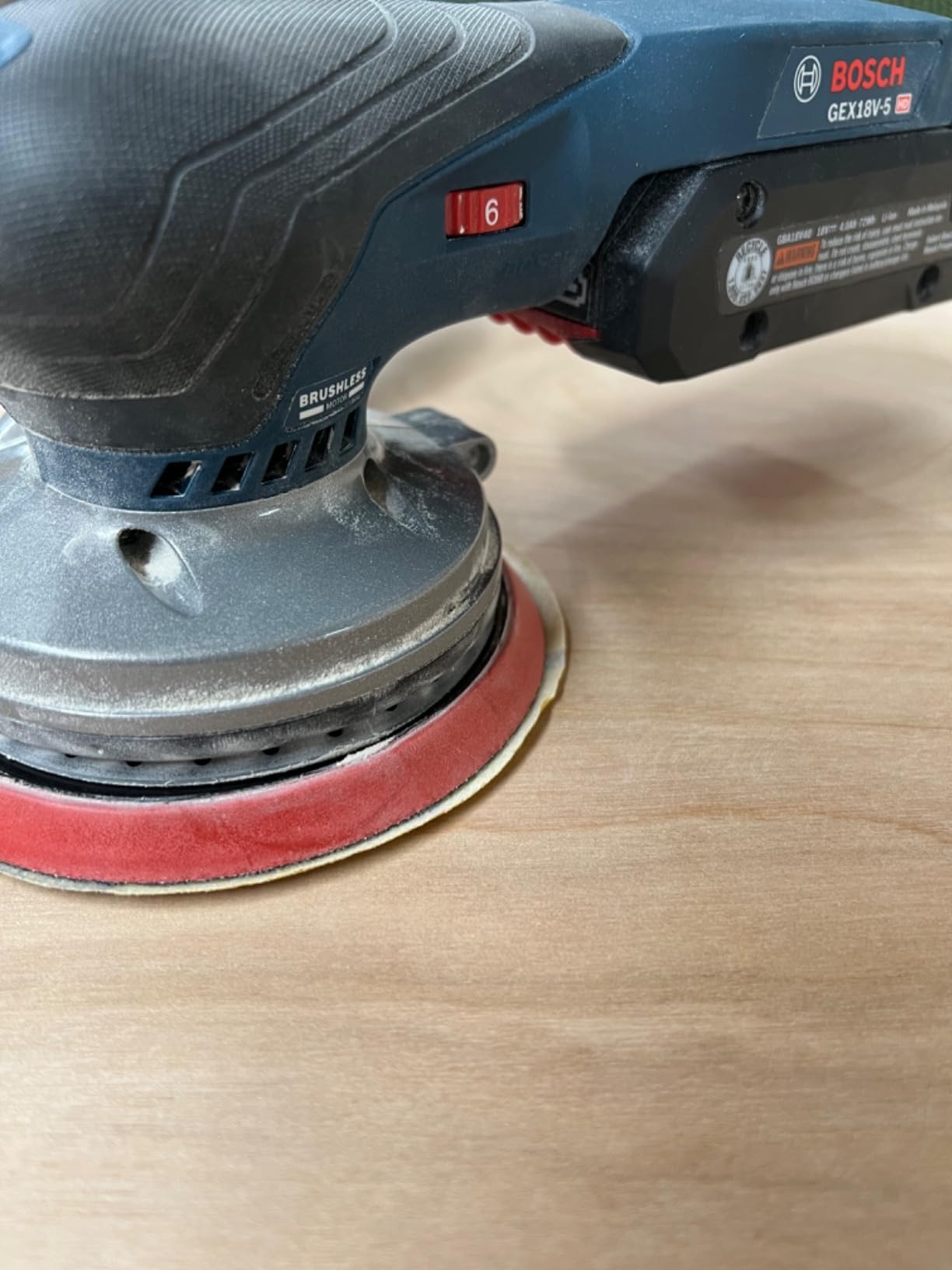BOSCH GEX18V-5N 18V Brushless 5 Inch Cordless Random Orbit Sander (Bare Tool) customer photo 1