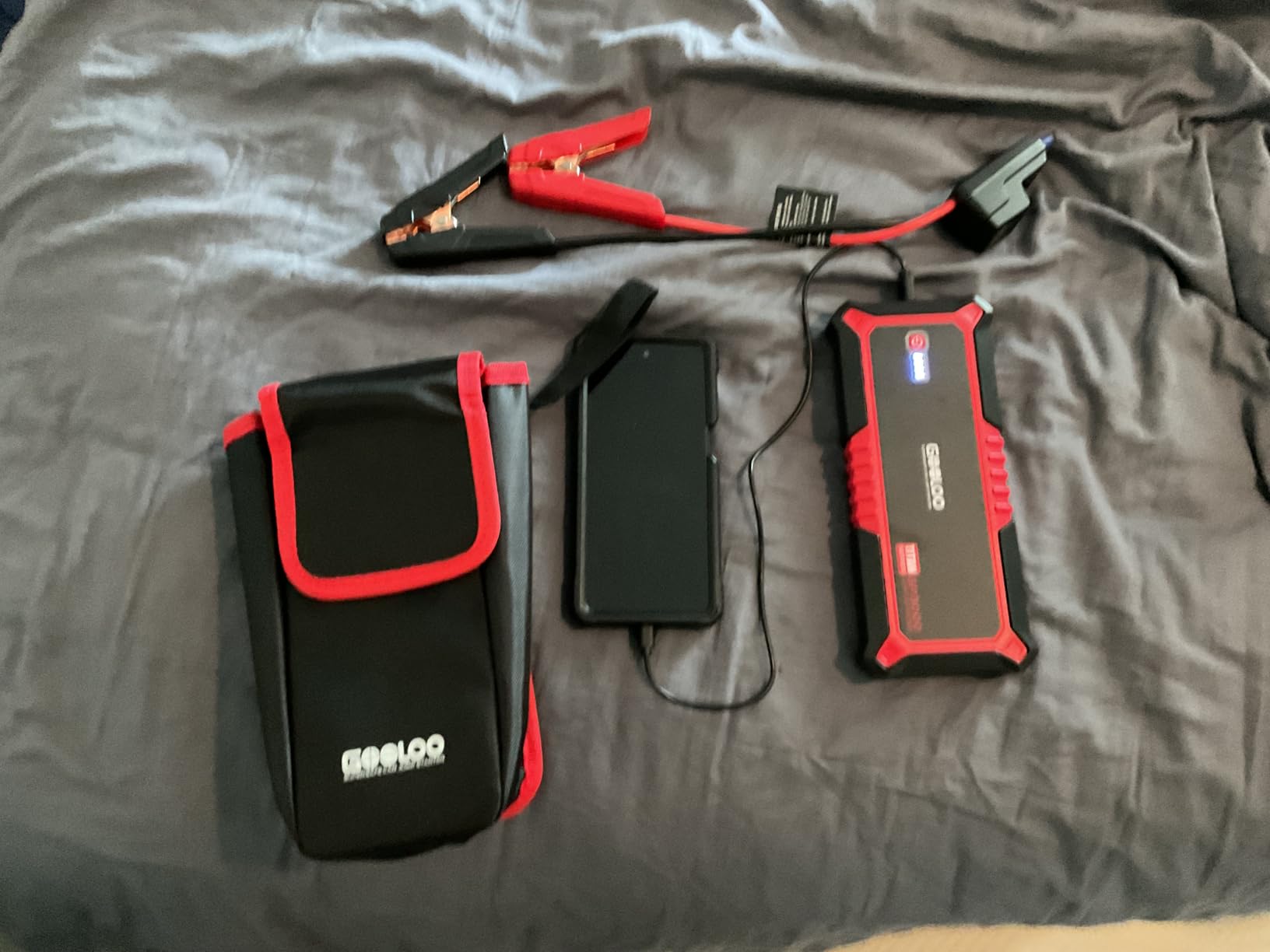 GOOLOO GP3000 Jump Starter, 3000A Peak Car Starter (9L Gas or 7L Diesel) | Supersafe Car Battery Booster Pack - BOOST Mode for Dead Batteries - 16,000mAh Capacity - 3 Modes LED Flashlight customer photo 1