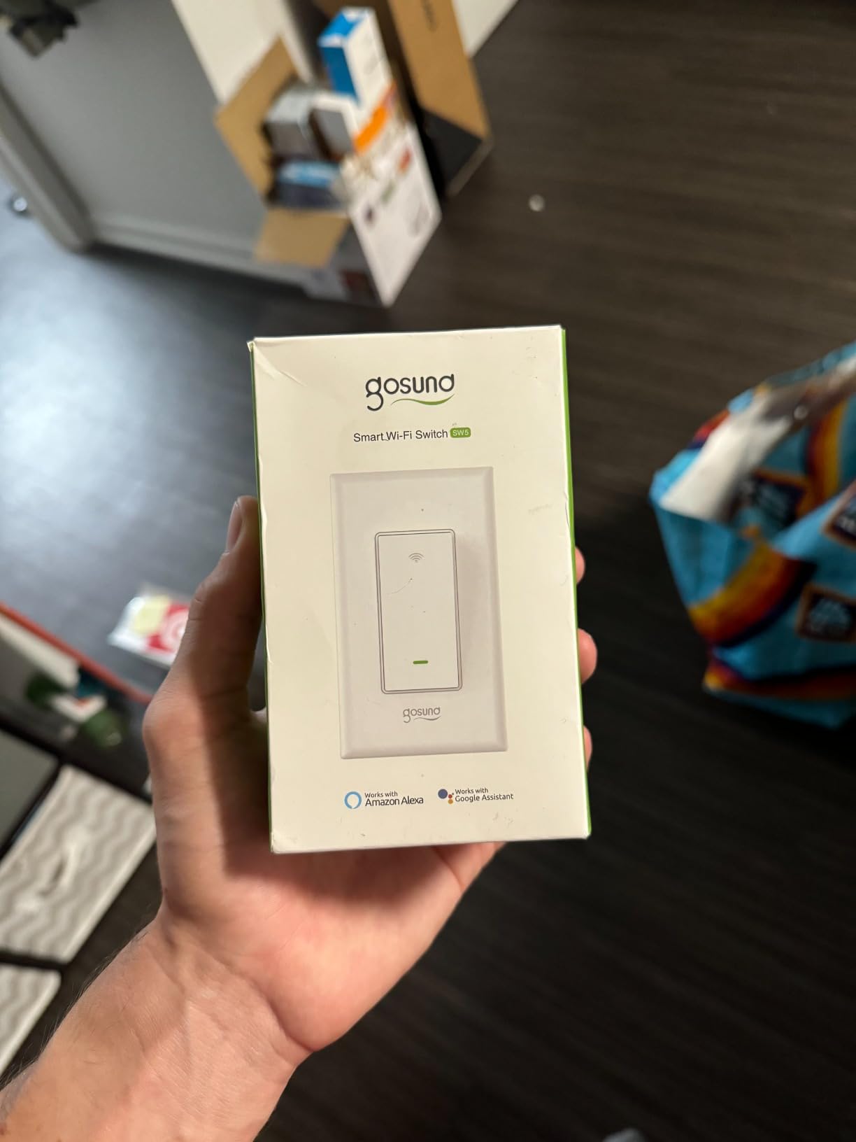 GHome Smart Switches for Lights, Single Pole WiFi, Works with Alexa, 4 Pack | Google Home Compatible, Neutral Wire Required, 2.4GHz WiFi, Voice Control, App Control, Schedule, Timer, UL FCC Listed customer photo 1
