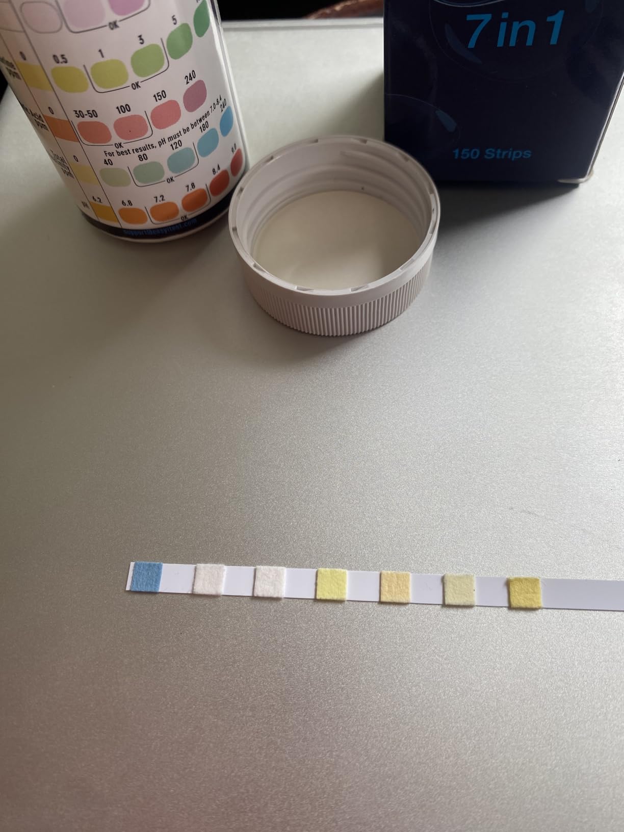 EASYTEST 7-Way Pool Test Strips, 150 Strips Water Test for Hot tub and Spa customer photo 1