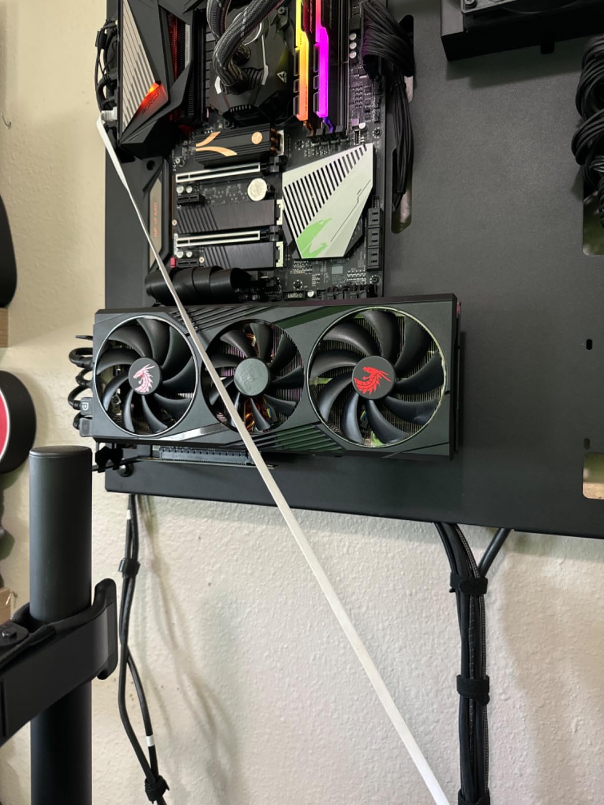 EZDIY-FAB PCIE Gen 4 16x Extreme Flexible, High Speed Riser Cable PCI Express 4.0 Port GPU Extension Card-Right Angle Connector [11.8in/30cm] customer photo 2