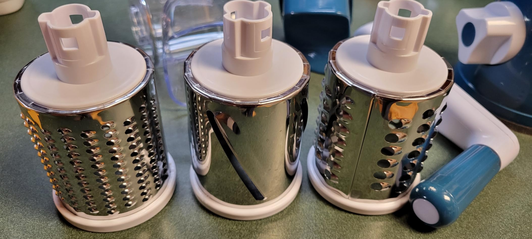 Geedel Rotary Cheese Grater Hand Crank, Cheese Shredder Vegetable Slicer customer photo 1