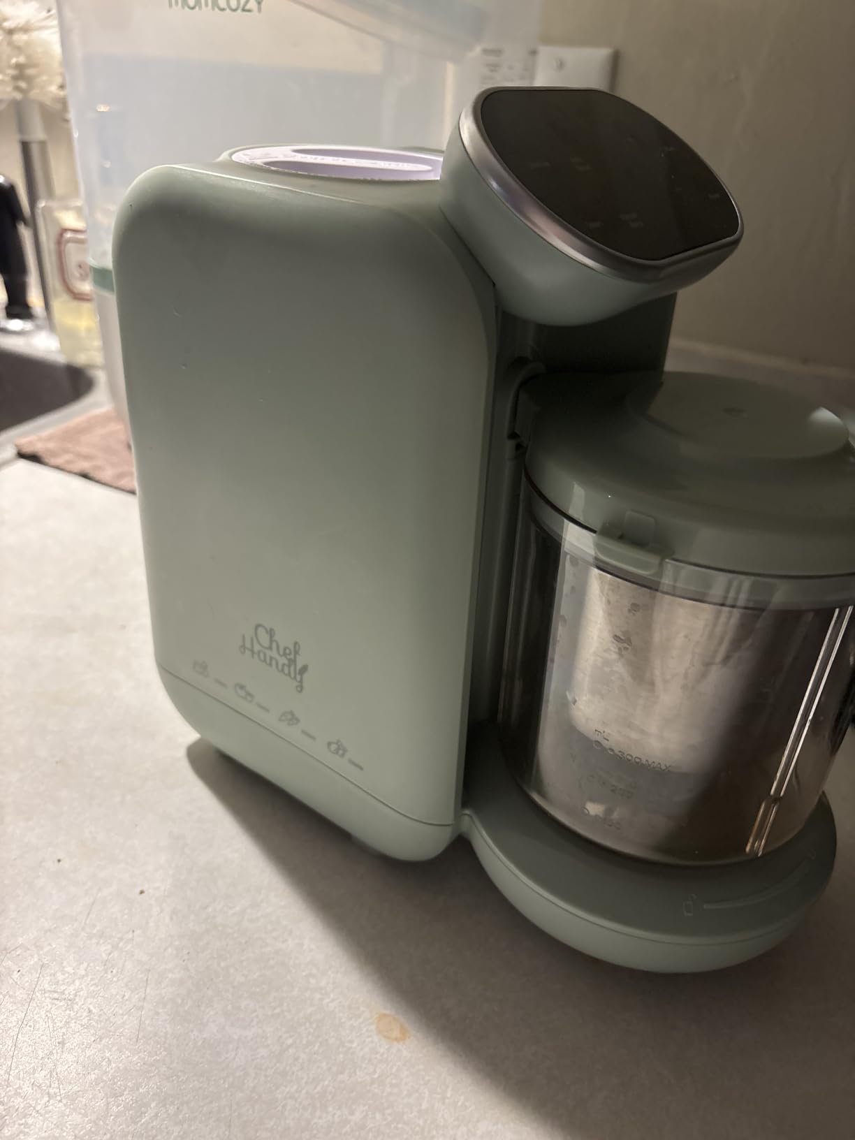 Chefhandy 5-in-1 Baby Food Maker with Stainless Steel Steam Basket, Green customer photo 1