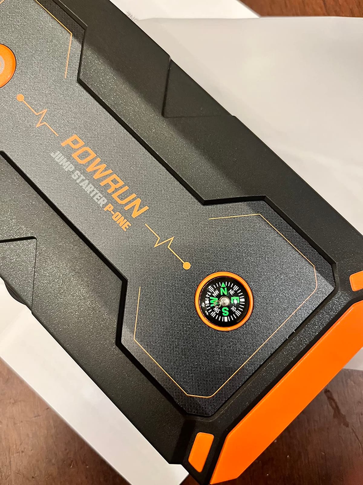 Powrun P-ONE Jump Starter, 2000A Portable Jump Box - Car Jump Starter Battery Pack for up to 8.0L Gas and 6.5L Diesel Engines, 12V Battery Jump Starter with Carry Case (Orange) customer photo 1