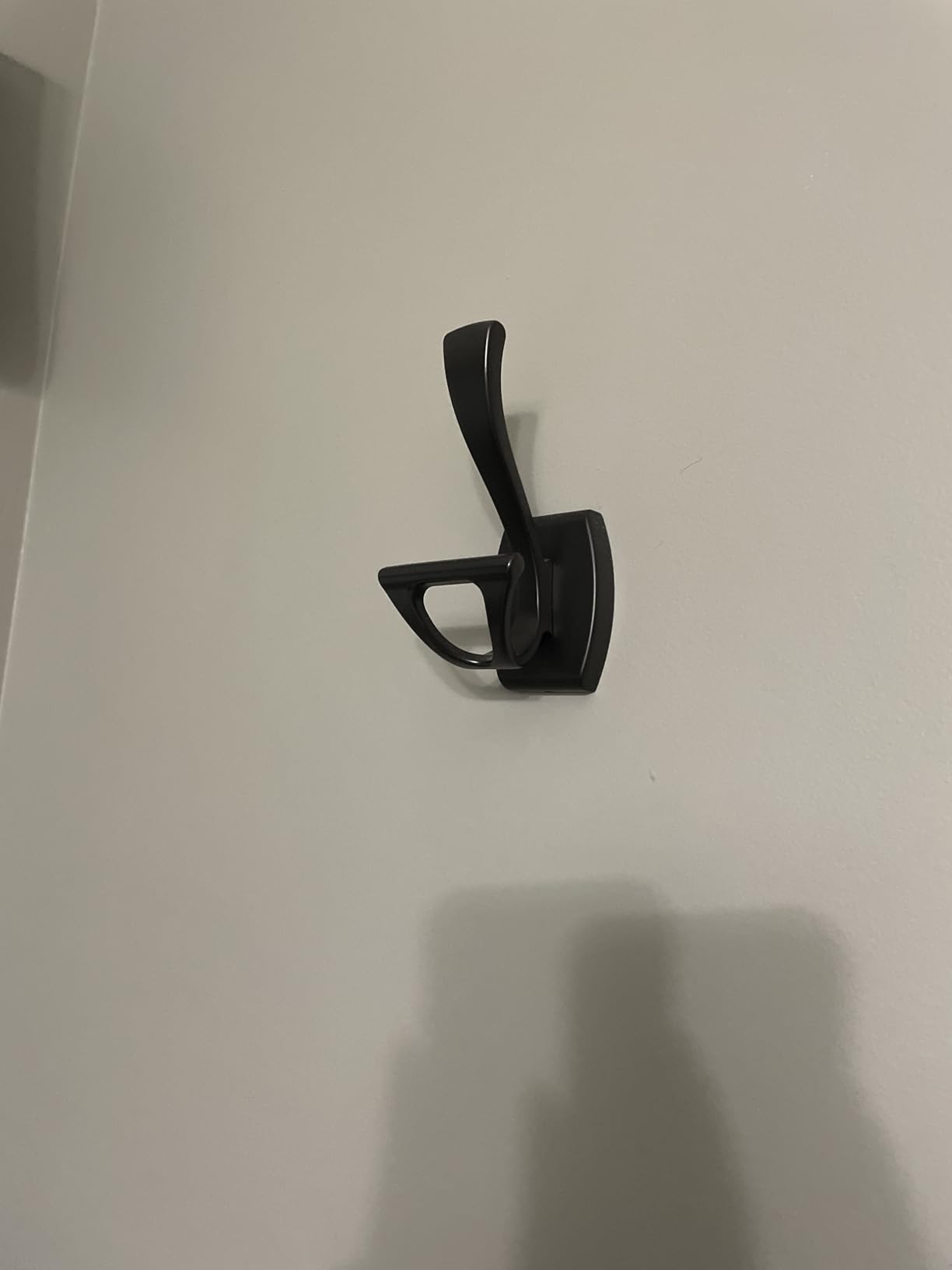 Delta Dansant (1-Pack) Towel Hooks Matte Black Double J Wall Mounted for Robes 2-Prong Holder, Bathroom Accessories DAN35-MB customer photo 1