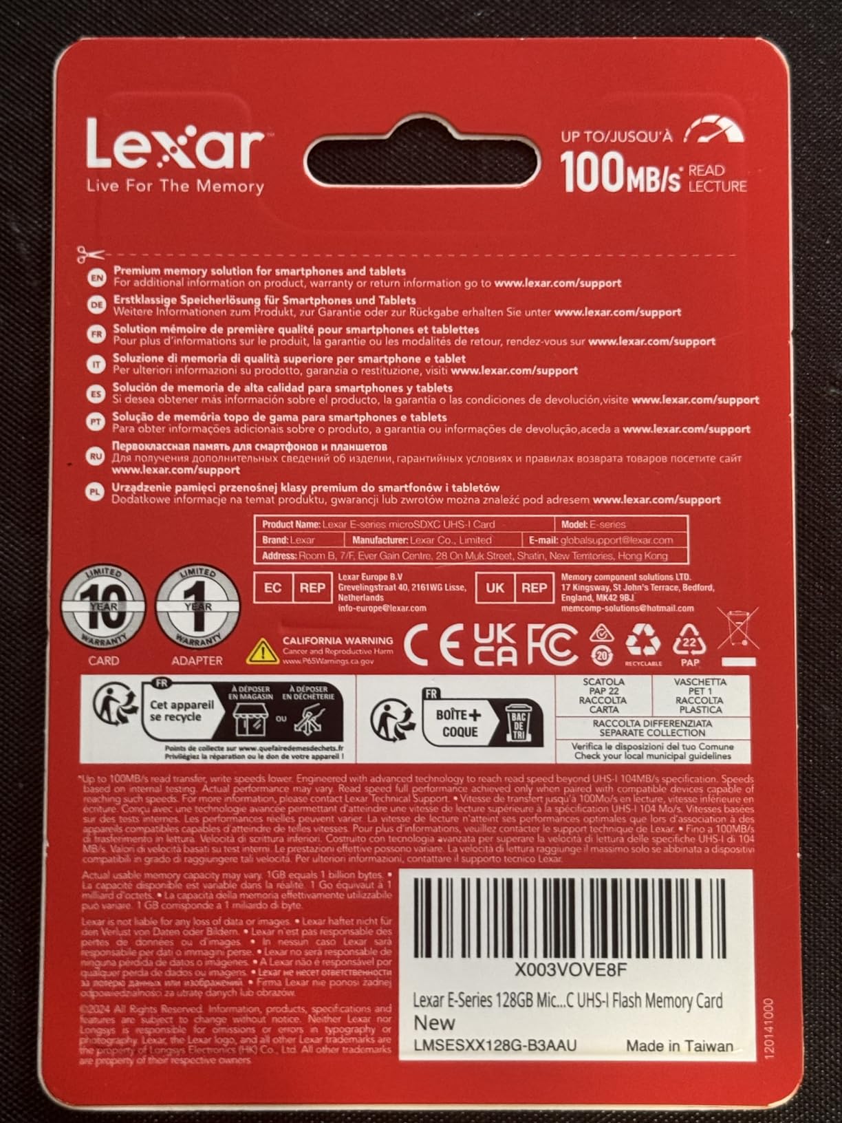 Lexar E-Series 128GB 2 PK Micro SD Card microSDXC UHS-I Flash Memory Card customer photo 2