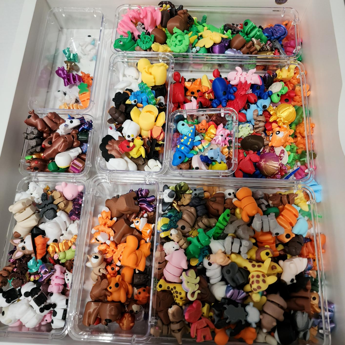 25 PCS Clear Plastic Drawer Organizer, Makeup Organizers and Storage Bins customer photo 2
