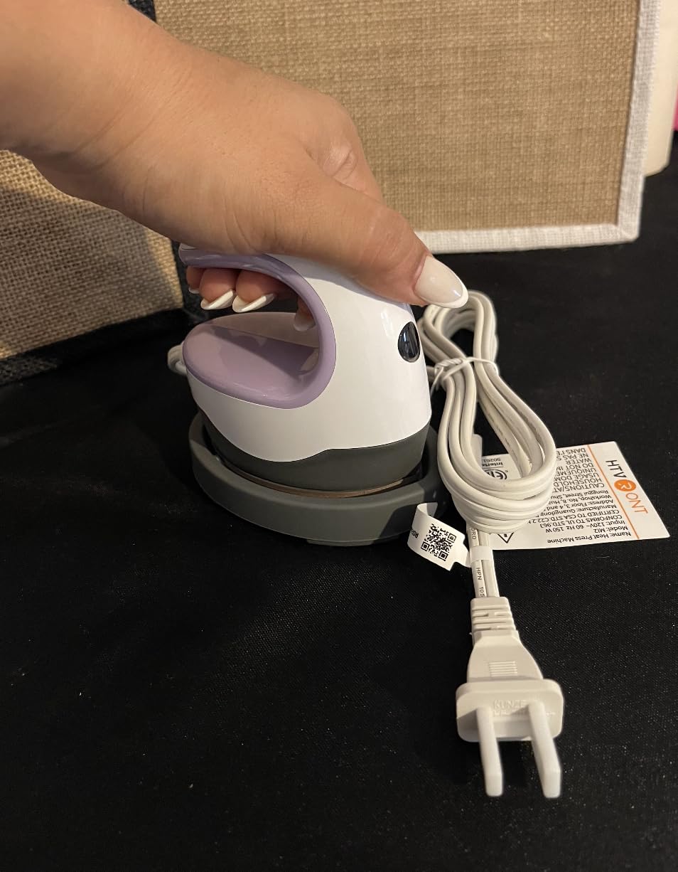 HTVRONT Heat Press Mini Heat Press Machine, Mini Iron for Crafts customer photo 2