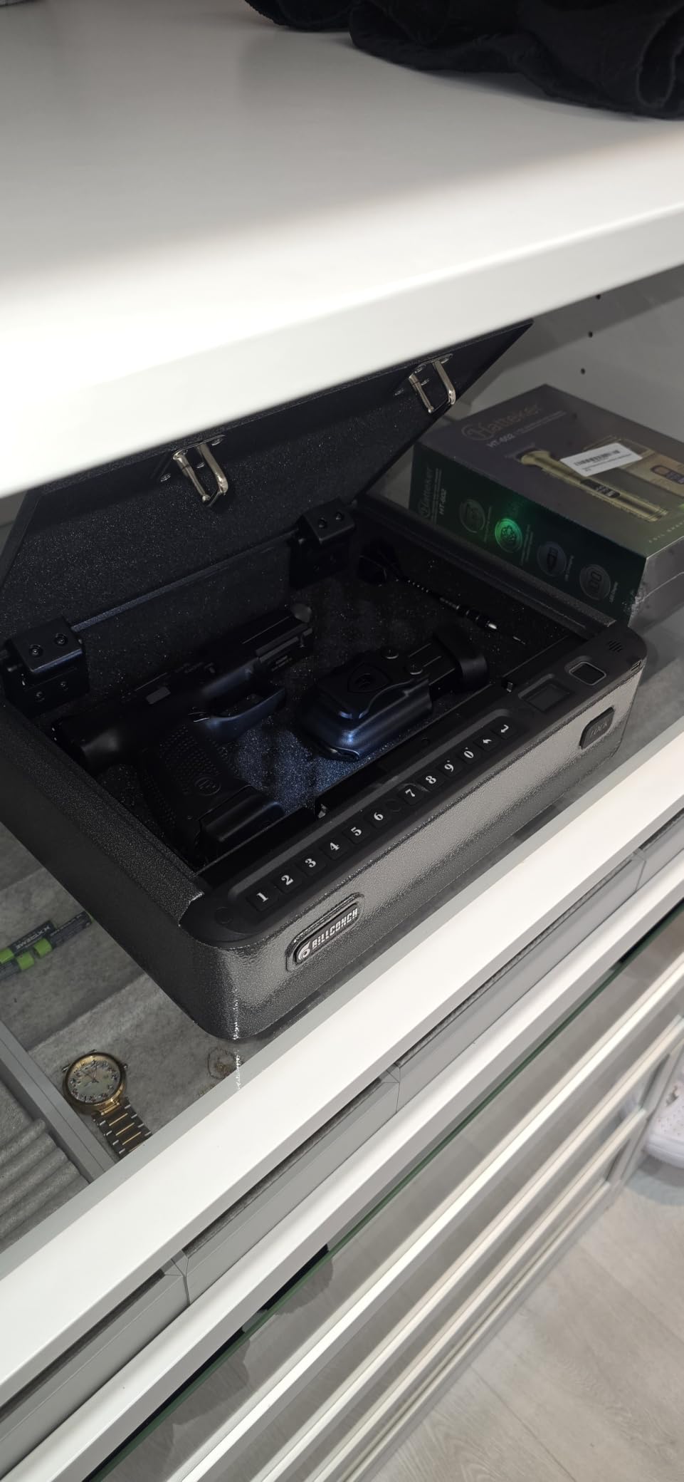 BILLCONCH Gun Safe for Handgun with Fingerprint, App, 0–9 Numeric Keypad customer photo 1
