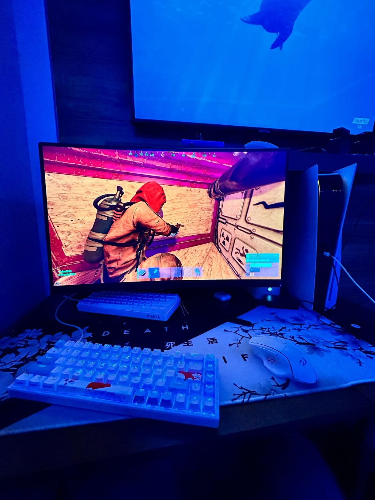Owpkeenthy Wired 65% Mechanical Gaming Keyboard with Blue Switch 60% Ultra Compact RGB Gaming Keyboard Backlit Keys N-Key Rollover for PC PS5 Xbox(Blue/ 68 Blue Switch) customer photo 2