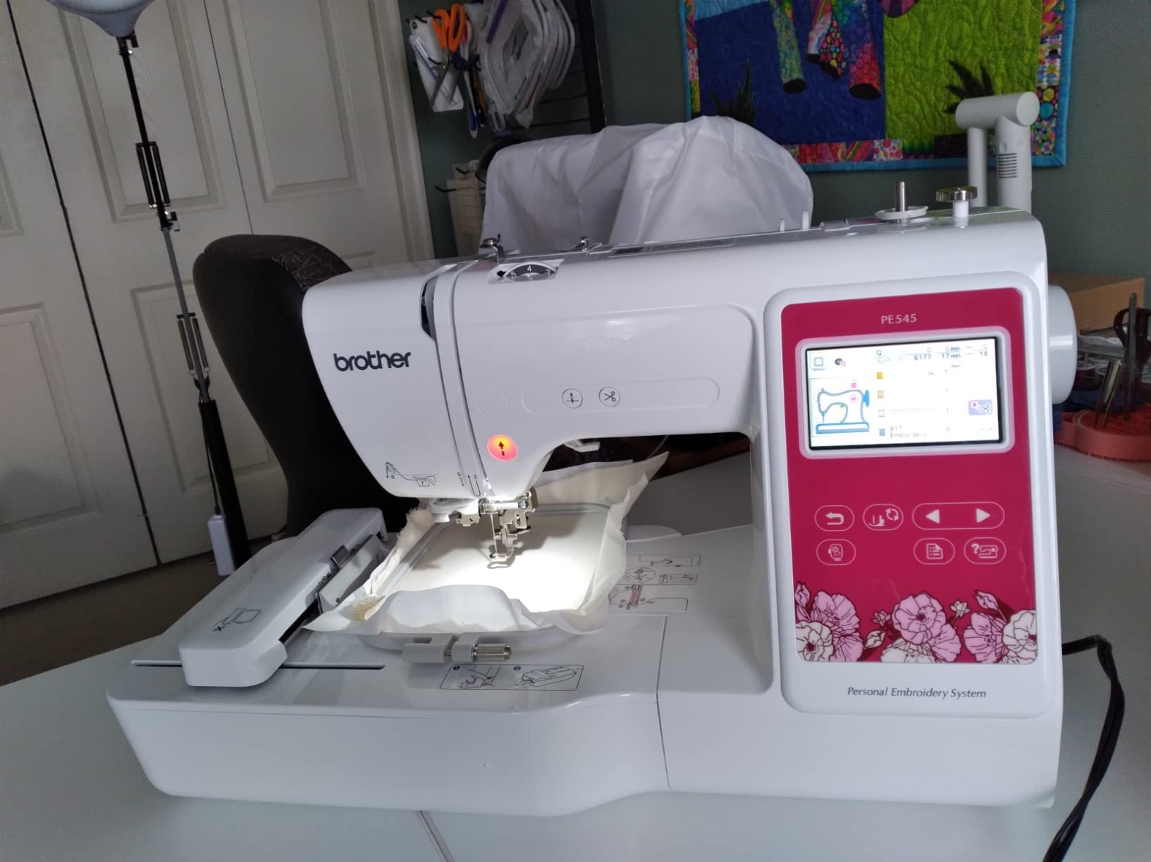 Brother PE545 Wireless Embroidery Machine 4x4 Hoop LCD customer photo 1