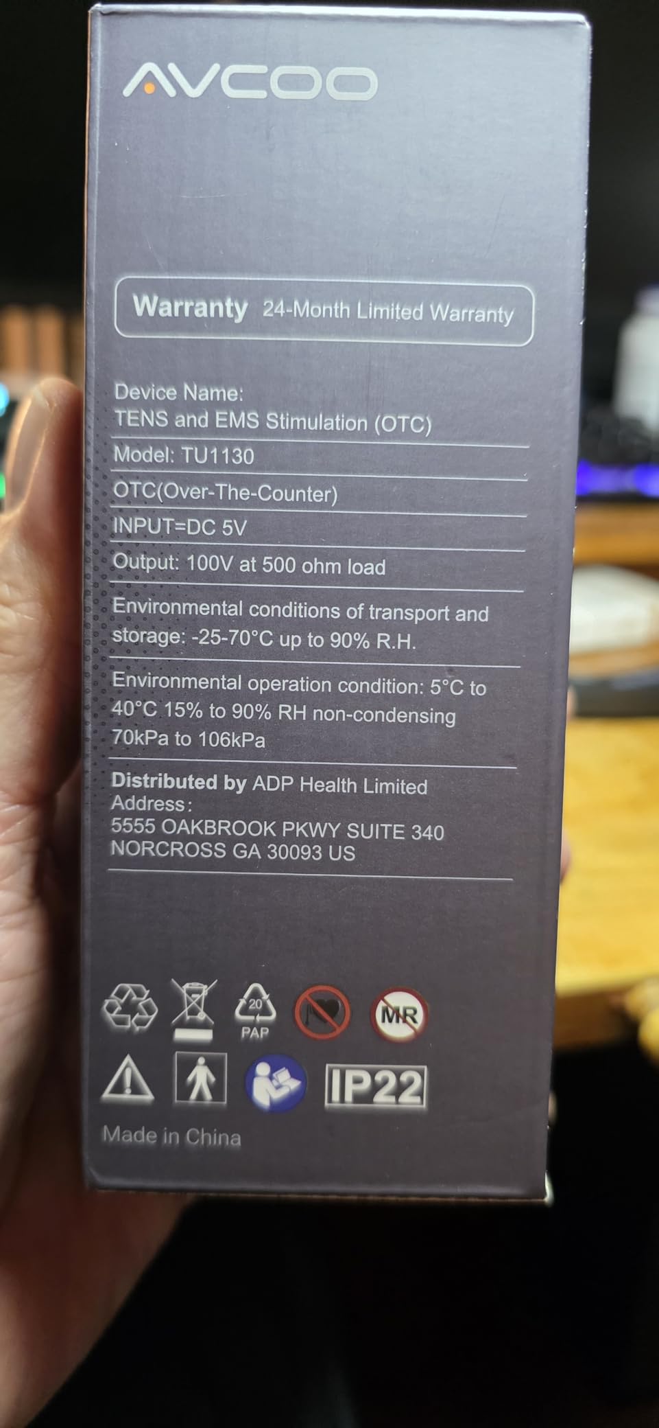 AVCOO 30 Modes TENS EMS Unit Muscle Stimulator for Pain Relief, 12 Pcs Pads customer photo 1
