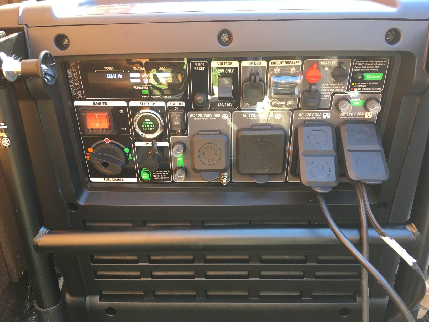 GENMAX Portable Generator, 9000W Super QuietDual Fuel Portable Engine with Parallel Capability, Remote/Electric Start, Ideal for Home backup power.EPA &CARB Compliant (GM9000iEDC) customer photo 1