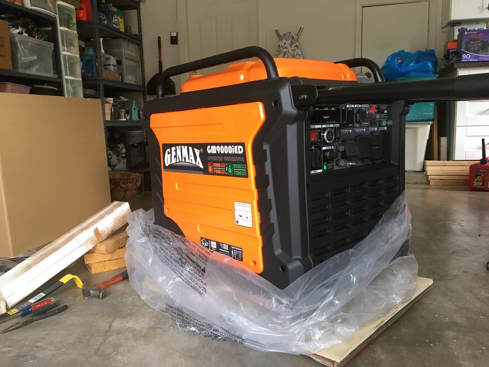 GENMAX Portable Generator, 9000W Super QuietDual Fuel Portable Engine with Parallel Capability, Remote/Electric Start, Ideal for Home backup power.EPA &CARB Compliant (GM9000iEDC) customer photo 2