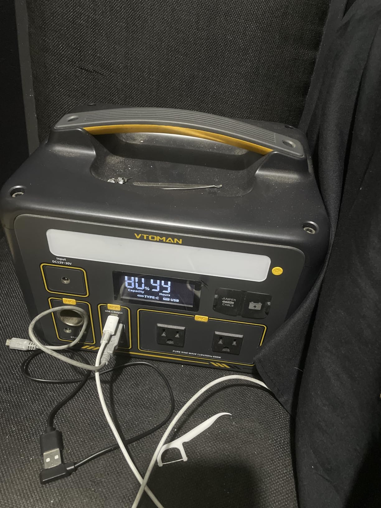 VTOMAN Jump 600X Portable Power Station 600W, 9 Ports LEP Solar Generator customer photo 1