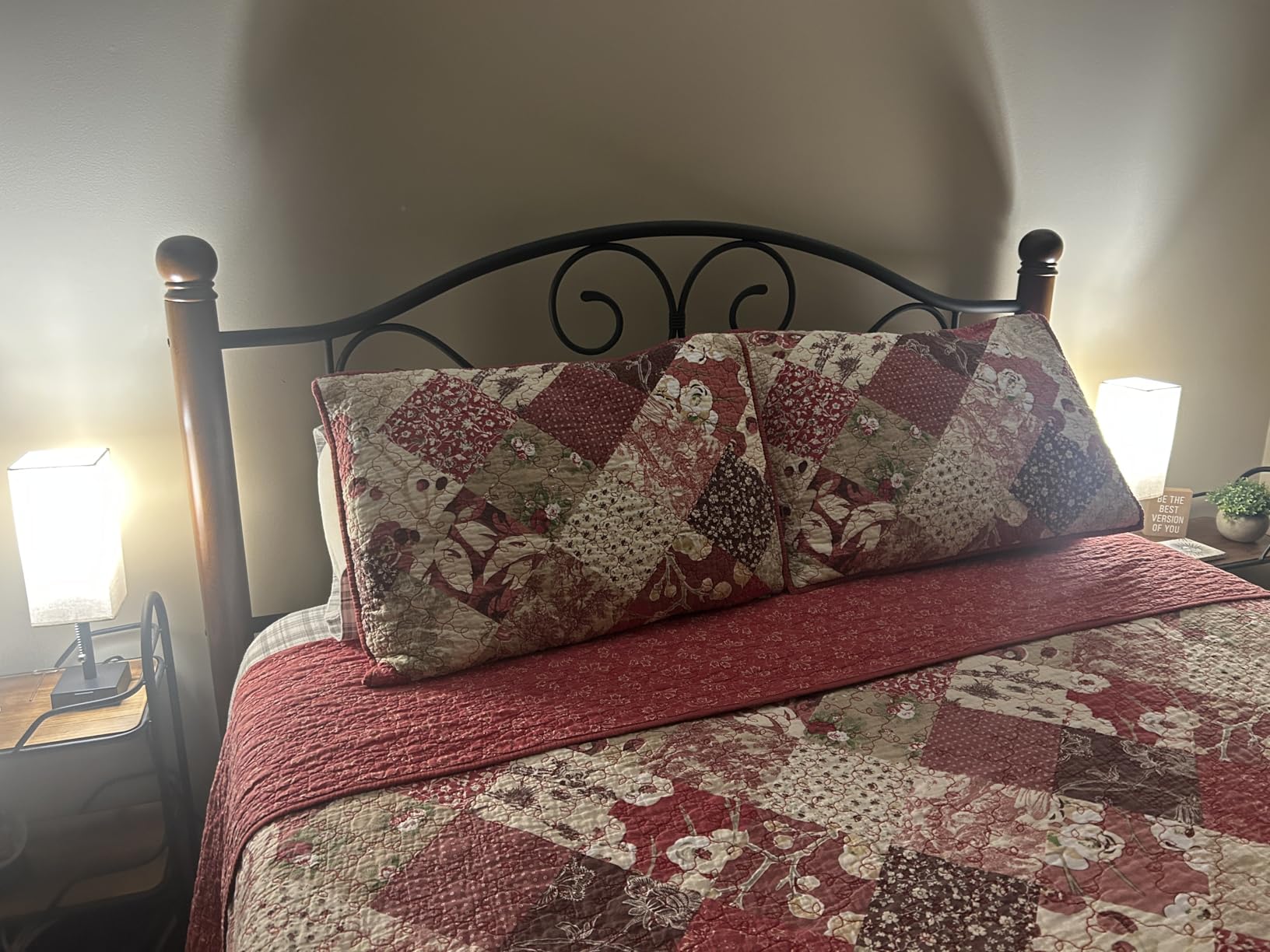 Small Bedside Table Lamp for Bedroom - Desk Lamp For Nightstand, USB C+A customer photo 1