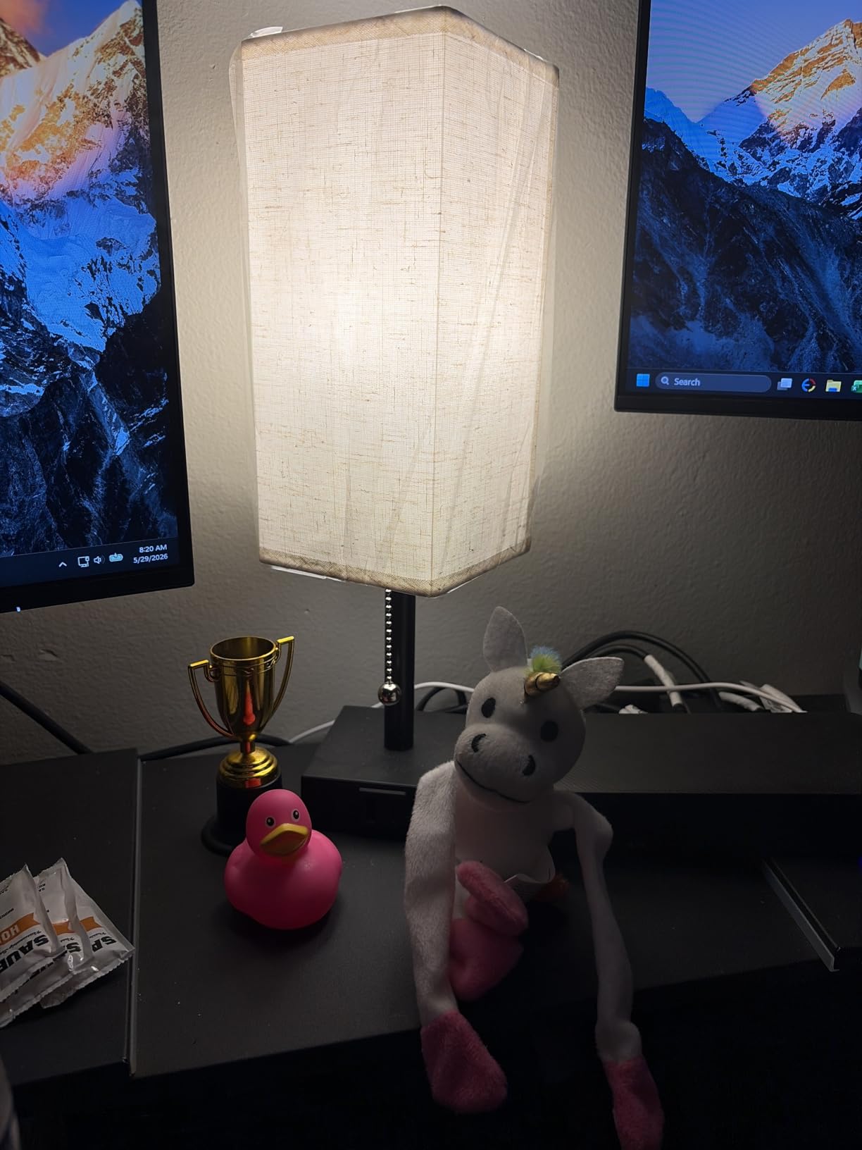 Small Bedside Table Lamp for Bedroom - Desk Lamp For Nightstand, USB C+A customer photo 2