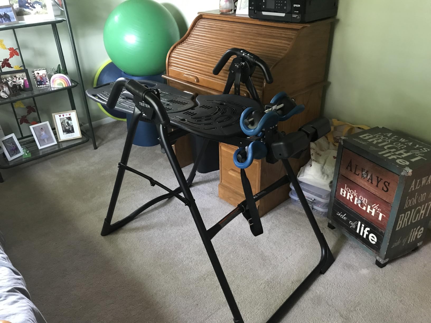 TEETER EP-560 Inversion Table w/Accessories for Back Pain Relief - FDA - Registered, UL Safety Certified, 300 lb Capacity, Designed & Patented in USA customer photo 2