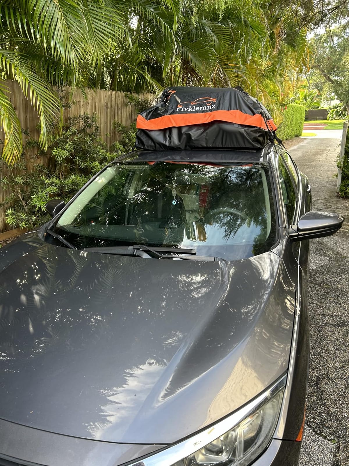 FIVKLEMNZ 21 Cubic Rooftop Cargo Carrier Waterproof Soft Car Roof Bag customer photo 1
