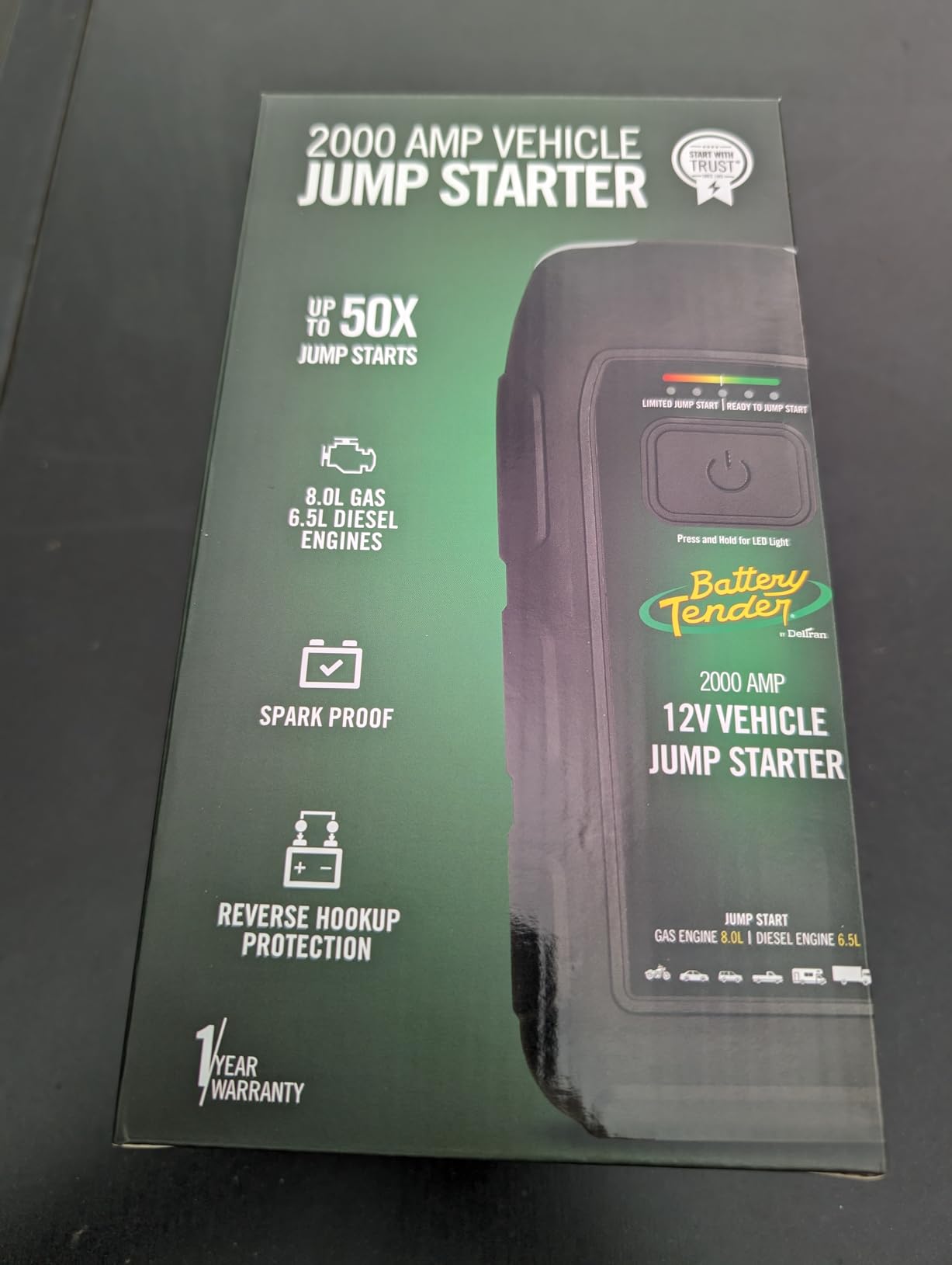 Battery Tender 2000 AMP Lithium Jump Starter - 16000mAh Portable Power Station customer photo 1