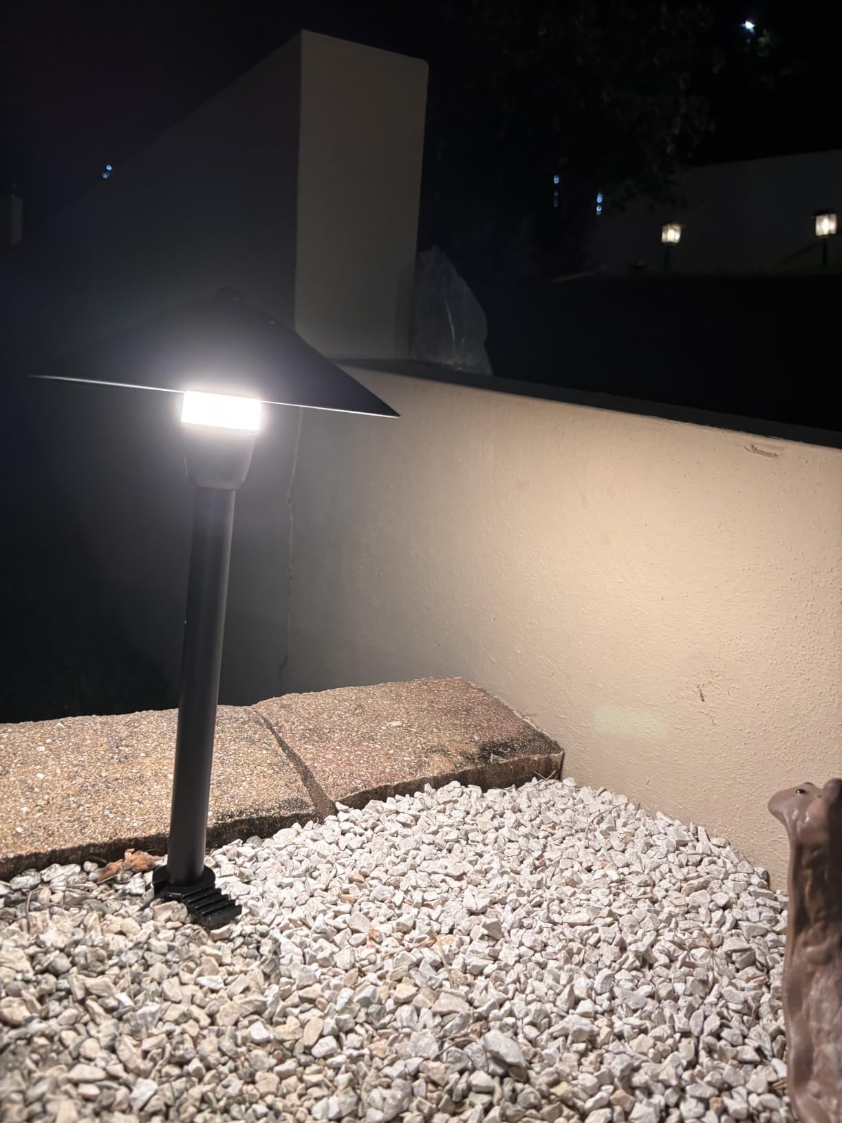 SUNVIE 12-Pack Low Voltage Pathway Lights, 3W 3000K 150lm Classic Aluminum customer photo 1
