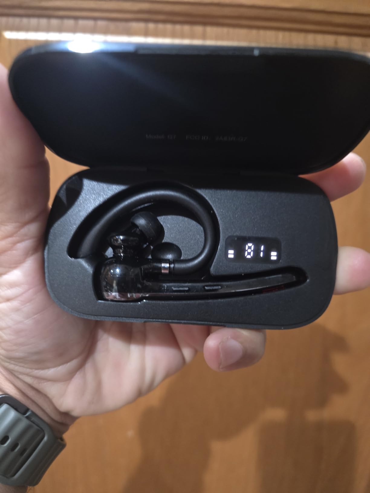 HEIBAS Bluetooth Headset, Wireless Earpiece with Mic for Work customer photo 1