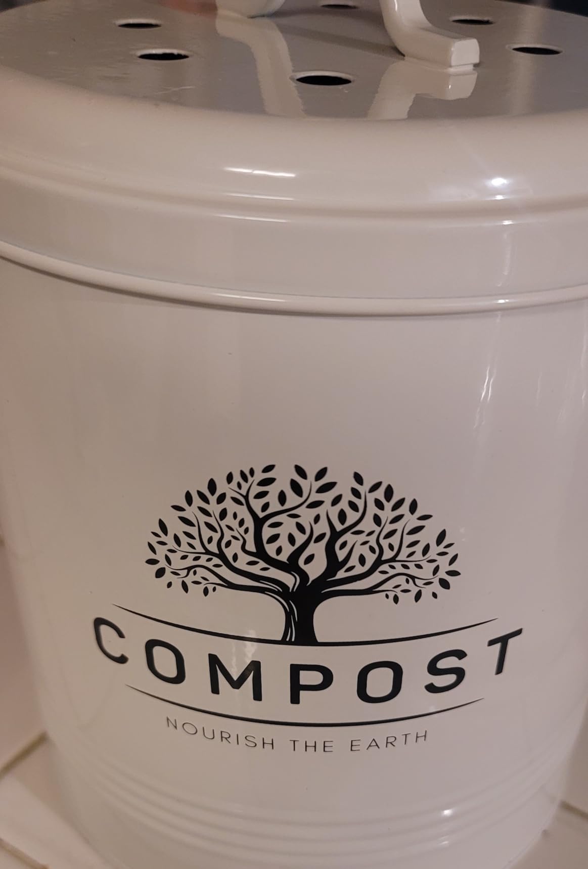 Perfnique 1.3 Gal Kitchen Compost Bin with Lid, Countertop Compost Caddy customer photo 2