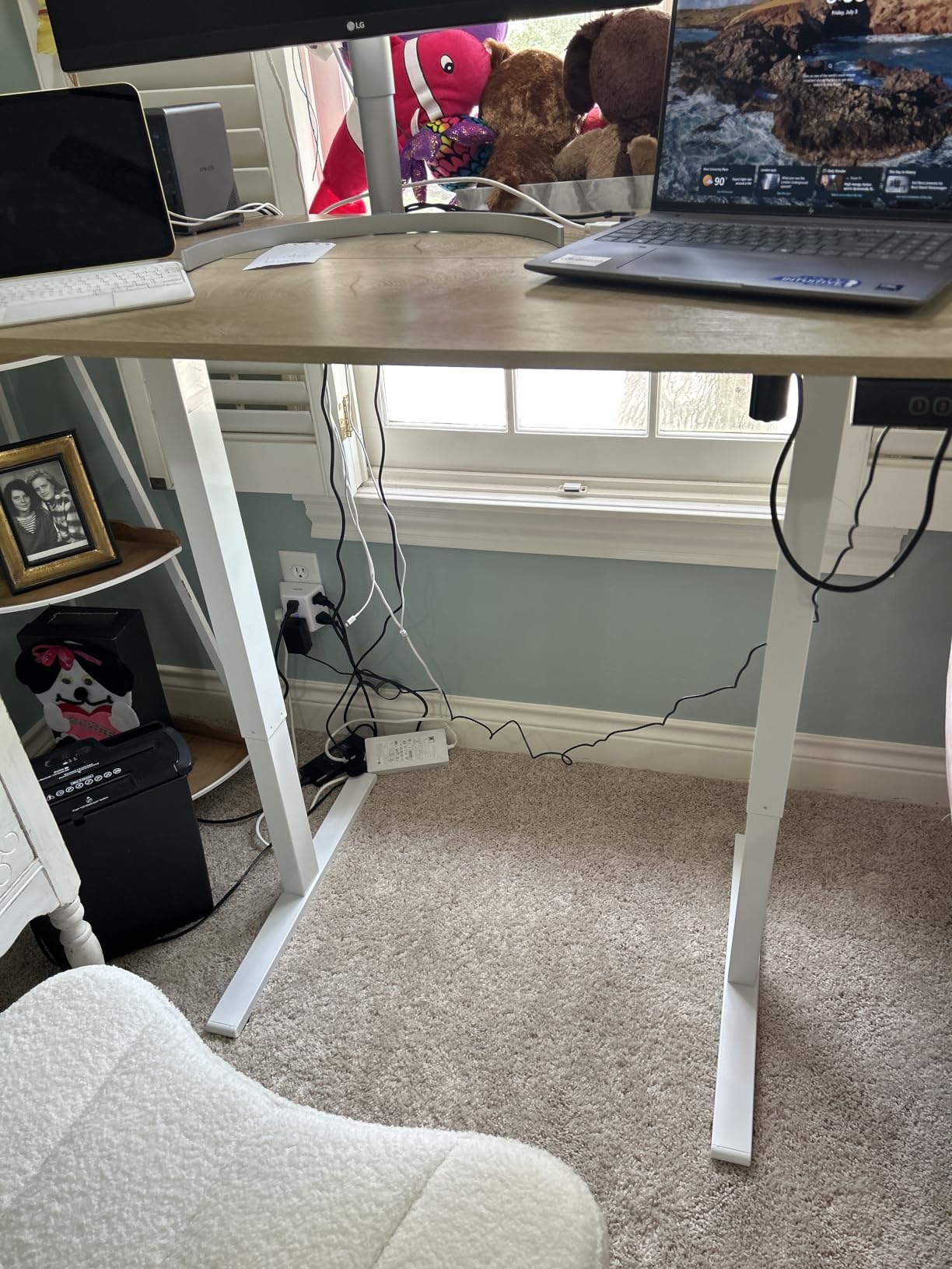 Cubiker Standing Desk, 48x24 Inches Sit Stand Home Office Desk customer photo 2