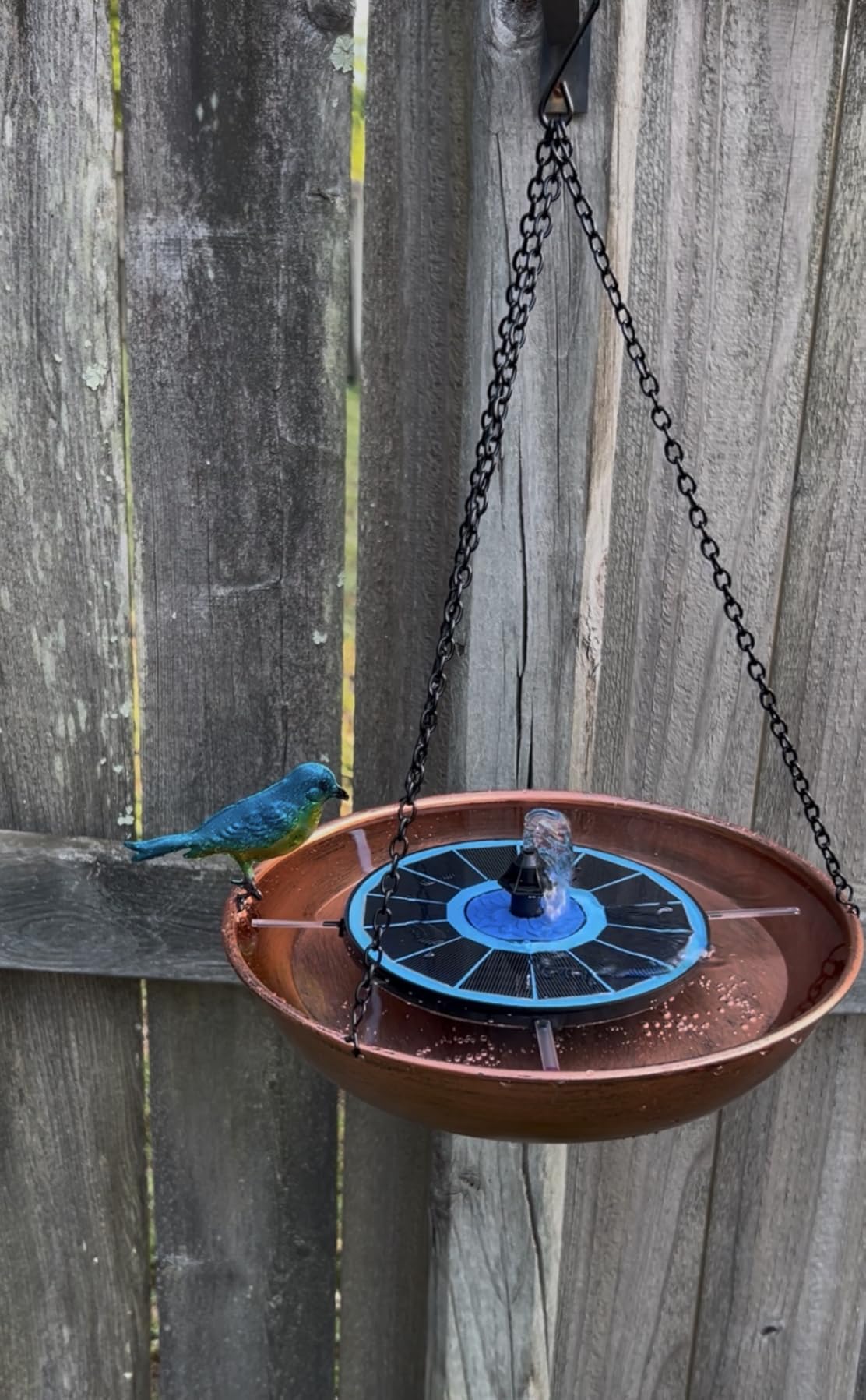 SZMP Solar Fountain Upgrade, 3.5W Solar Powered Bird Bath Fountains with Flower, Outdoor Water Feature Solar Pump with 7-in-1 Nozzles, 4 Fixed Pipes for Humingbirds, Garden, Pool, Pond, and Fish Tank customer photo 1