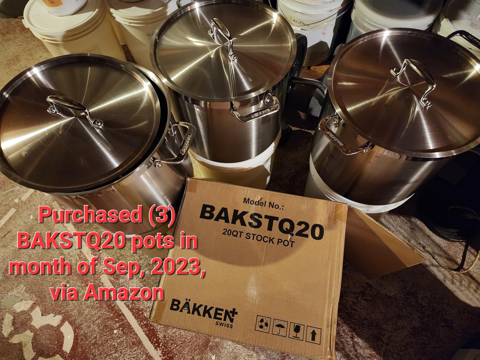 Stainless Steel Stockpot with Lid 12 Quart, Durable 18/8 Stainless Steel, Impact-Bonded Base for Even Heating, Riveted Handles, Oven & All Stove Compatible, Safe Up To 500°F (260°C) customer photo 1