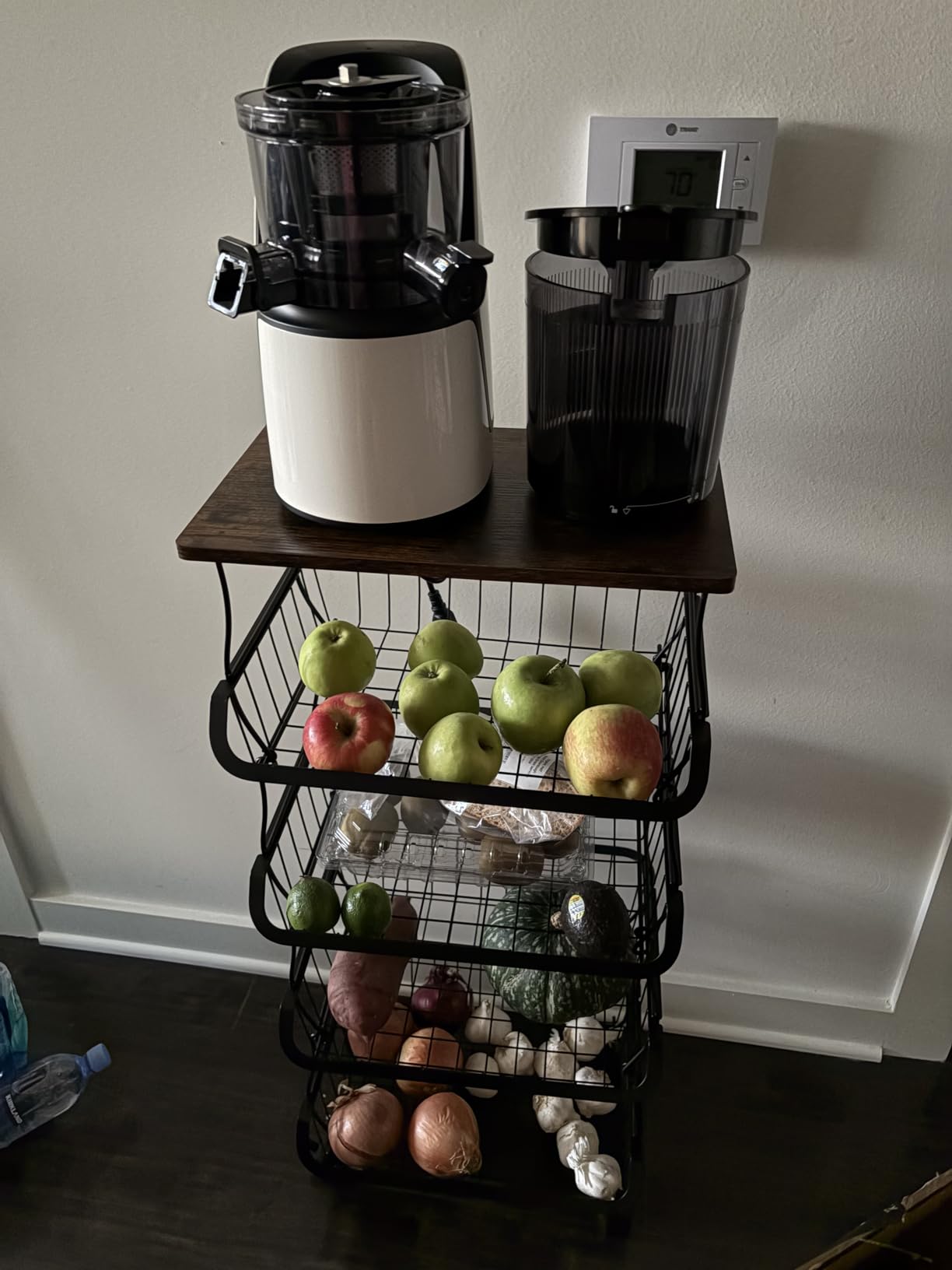Gsiekare 5 Tier Fruit and Vegetable Basket for Kitchen with Wheels customer photo 1