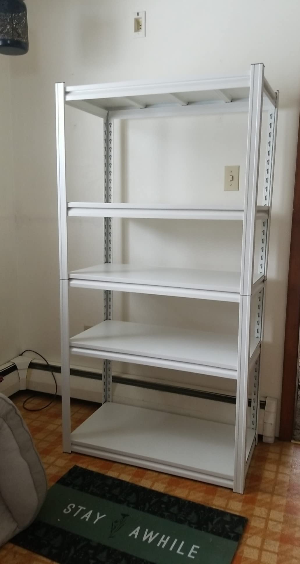 Raybee Storage Shelves 2000LBS Garage Shelving Heavy Duty, 5-Tier Adjustable Garage Shelves, Metal Shelving for Garage, Basement, Warehouse, Pantry, 72