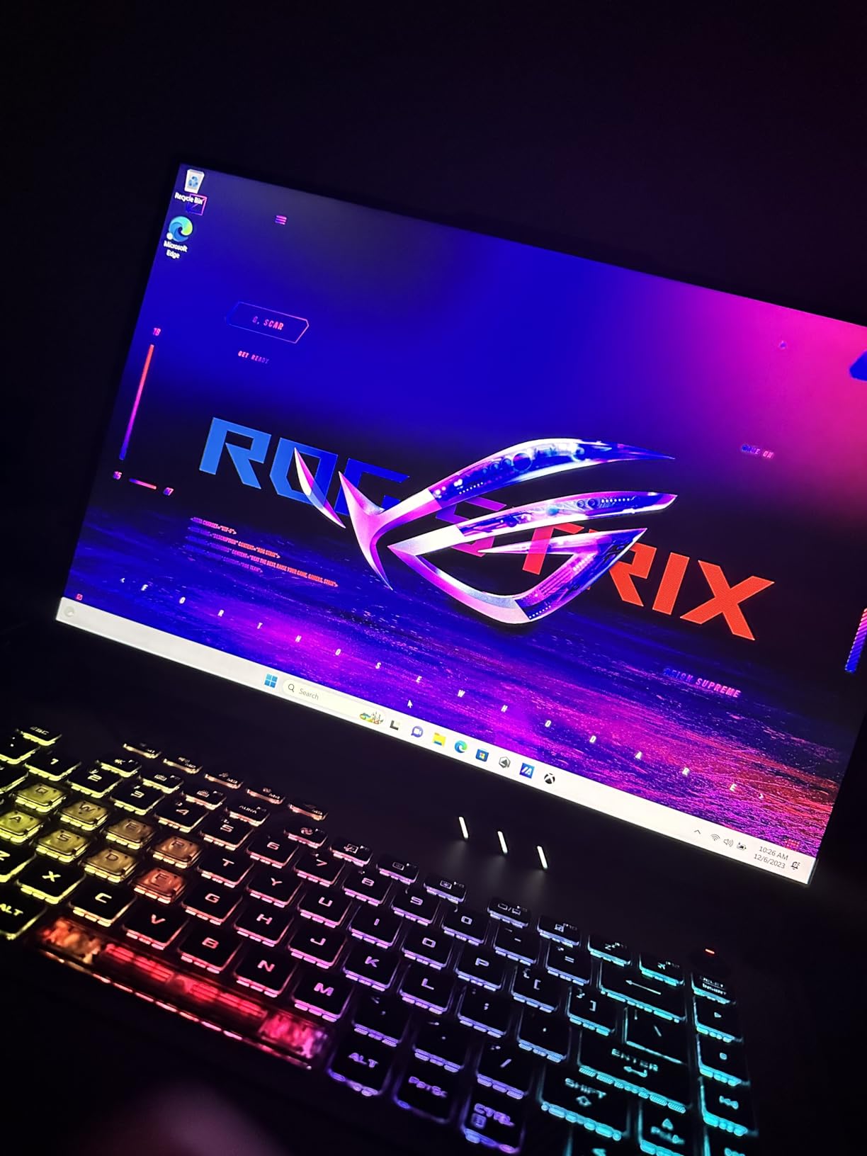 ASUS ROG Strix G16 (2023) Gaming Laptop, 16â€ 16:10 FHD 165Hz, GeForce RTX 4060, Intel Core i7-13650HX, 16GB DDR5, 512GB PCIe SSD, Wi-Fi 6E, Windows 11, G614JV-AS73, Eclipse Gray customer photo 2