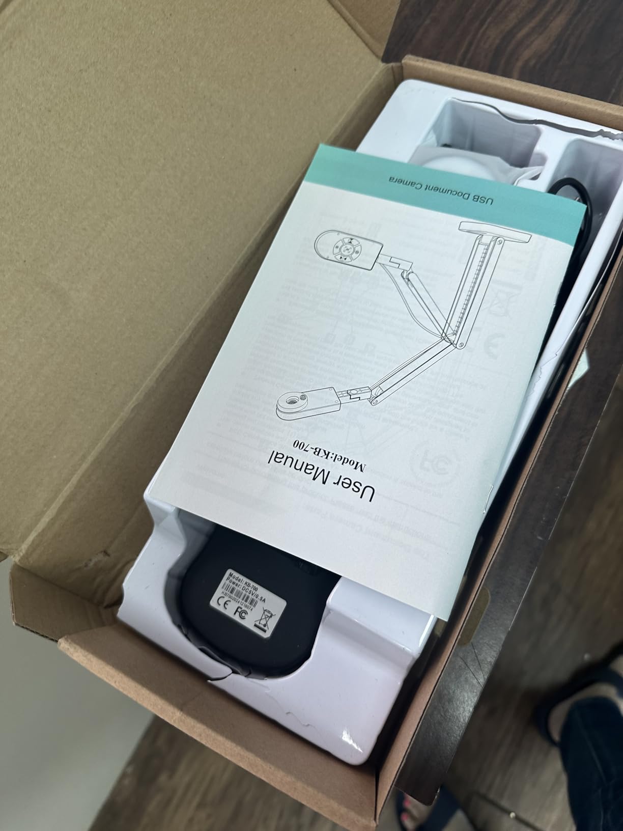 8MP USB Document Camera for Teachers and Classroom for A3 A4 Size with Dual Mic, 3-Level LED Light, Up and Down, Left and Right Image Inversion, for Distance Teaching & Learning customer photo 1