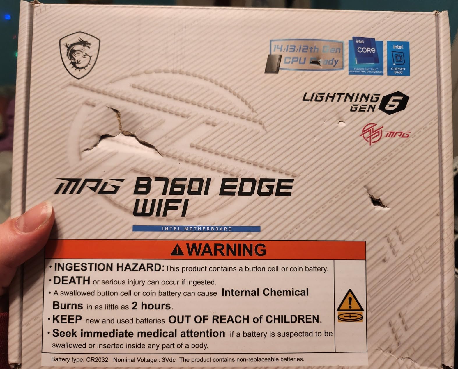 MSI MPG B760I Edge WiFi Gaming Motherboard (Supports 12th/13th/14th Gen Intel Processors, LGA 1700, DDR5, PCIe 5.0, M.2, 2.5Gbps LAN, USB 3.2 Gen2, HDMI/DP, Wi-Fi 6E, Bluetooth 5.3, Mini-ITX) customer photo 2