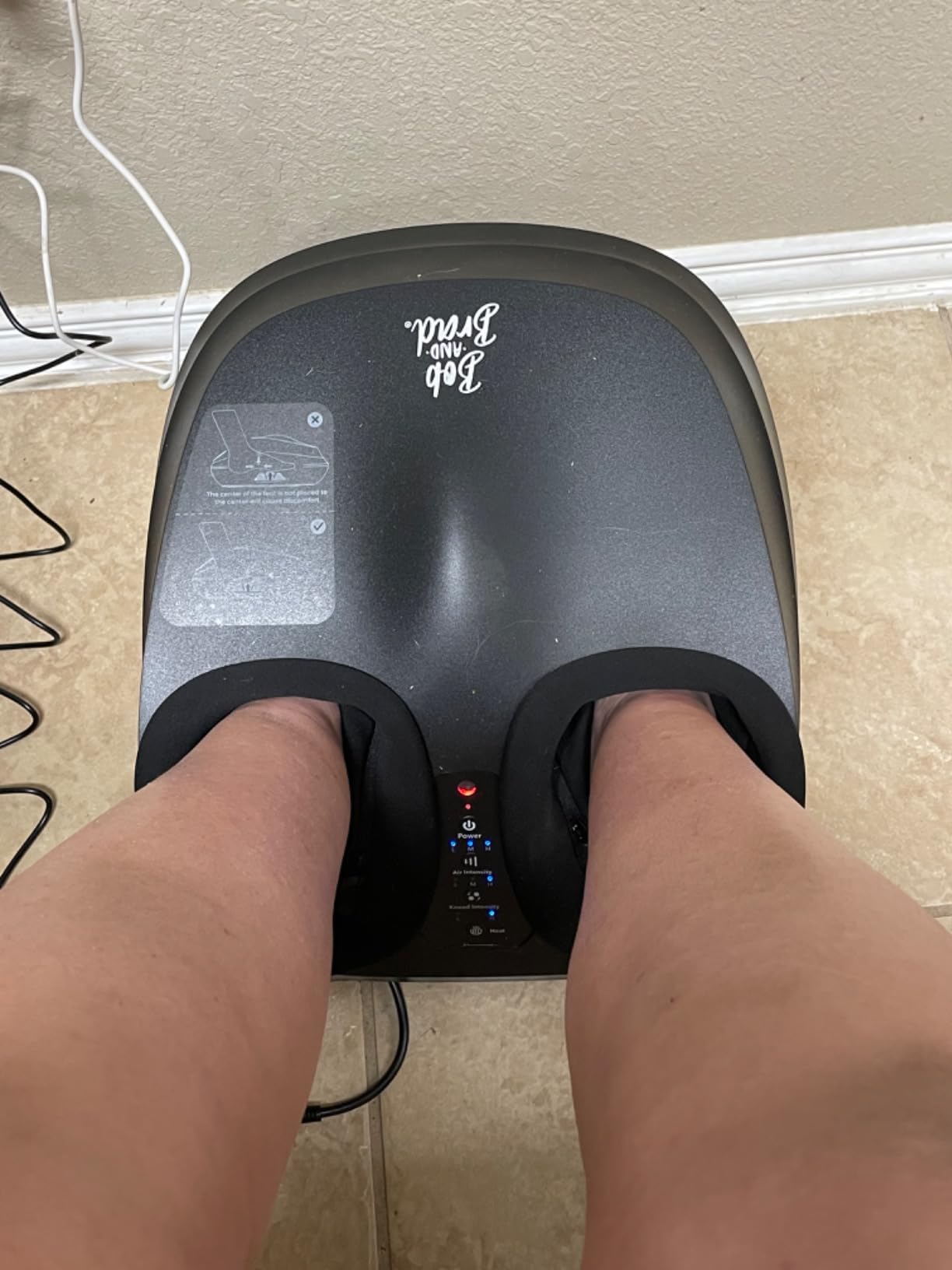 BOB AND BRAD Lite Foot Massager FSA Eligible HSA, Shiatsu Foot Massager with Heat for Neuropathy & Plantar Fasciitis Relief, Electric Deep Kneading Feet Massager Machine, Birthday Gifts for Women Men customer photo 1