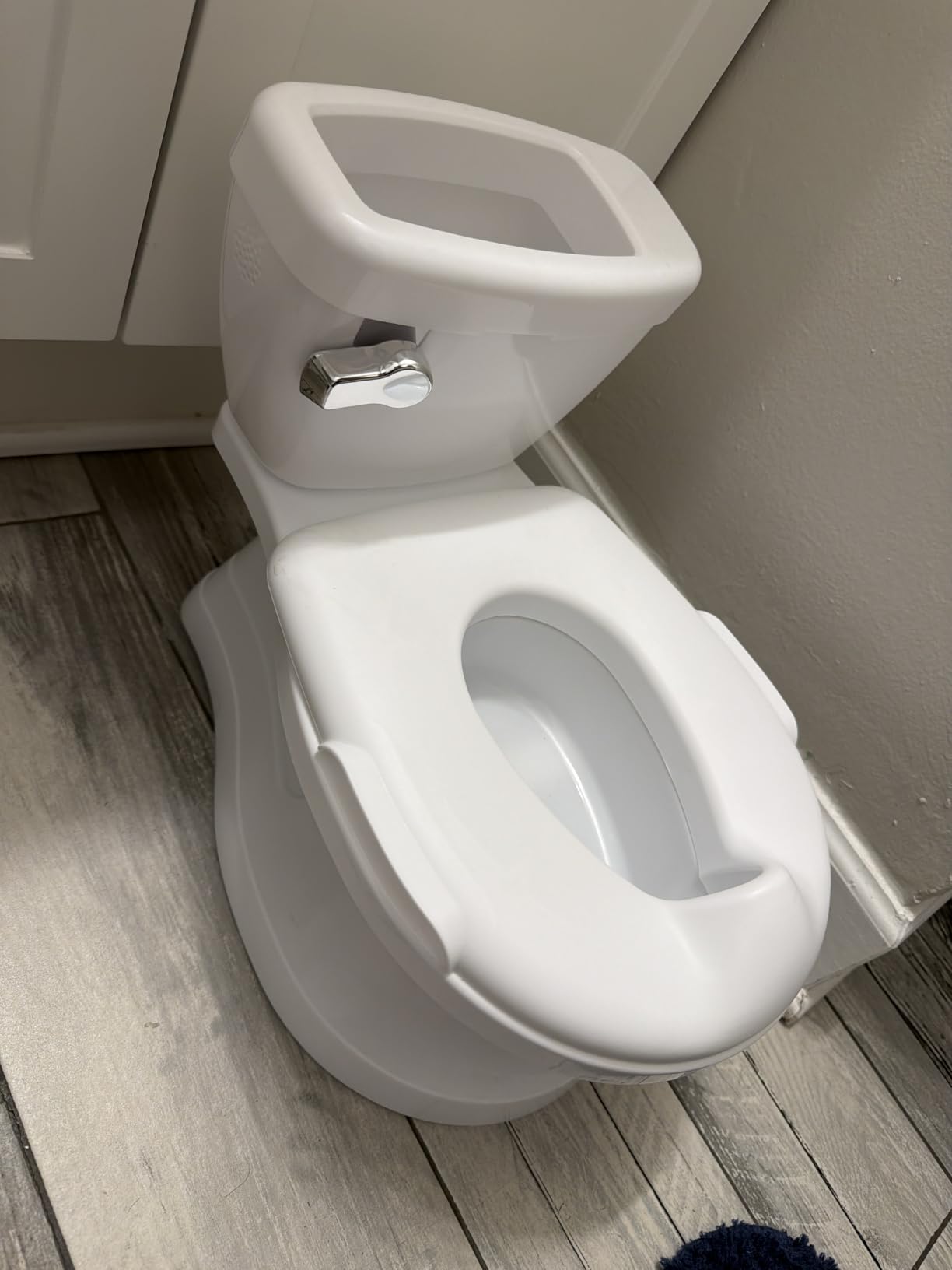 Ingenuity My Size Potty Pro 2-in-1 Potty Training Toilet, Floor Potty with Removable Potty Seat for Standard Toilets, Realistic Flushing Sound, for Toddlers Ages 18+ Months, Up to 50 lb customer photo 1