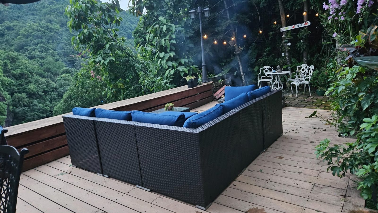 NICESOUL 8 Seater Modern Luxury Outdoor Furniture Set, Extra Large PE Wicker Patio Modular Sectional Sofa with Ottoman, 29.3'' High Back L-Shaped All-Weather Conversations, Deep Seated Grey Color customer photo 2