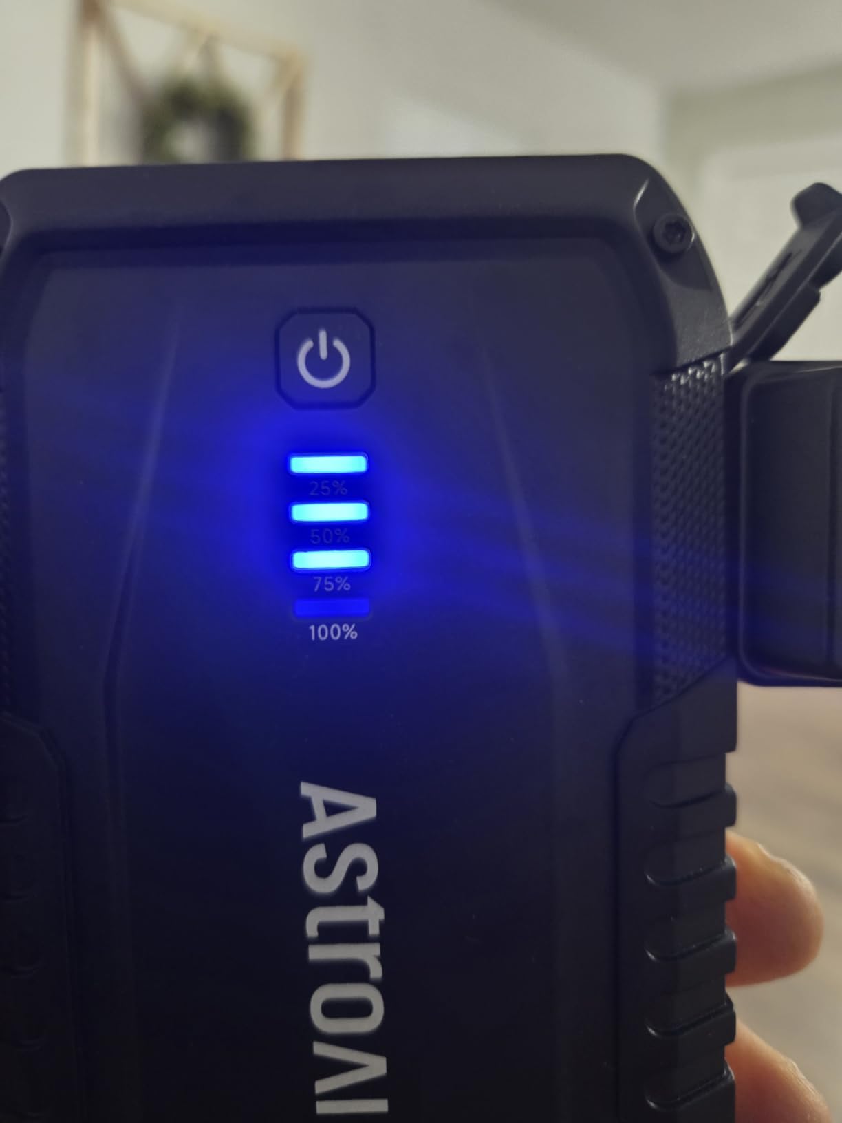 AstroAI S8 Car Battery Jump Starter 1500A - Portable 12V Lithium Jump Box | BOOST for Dead Battery, 3 Mode Flashlight, Power Bank & Smart Jumper Cables - for 6.0L Gas and 3.0L Diesel Engine, Orange customer photo 1