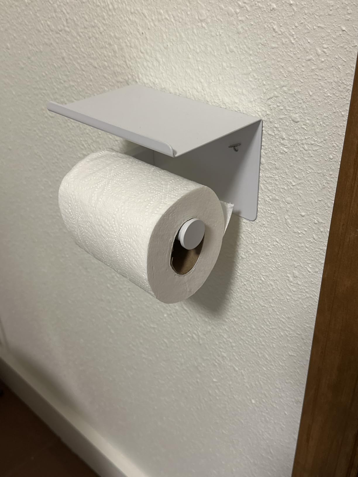 Toilet Paper Holder with Shelf Wall Mounted Toilet Paper Roll Dispenser customer photo 1