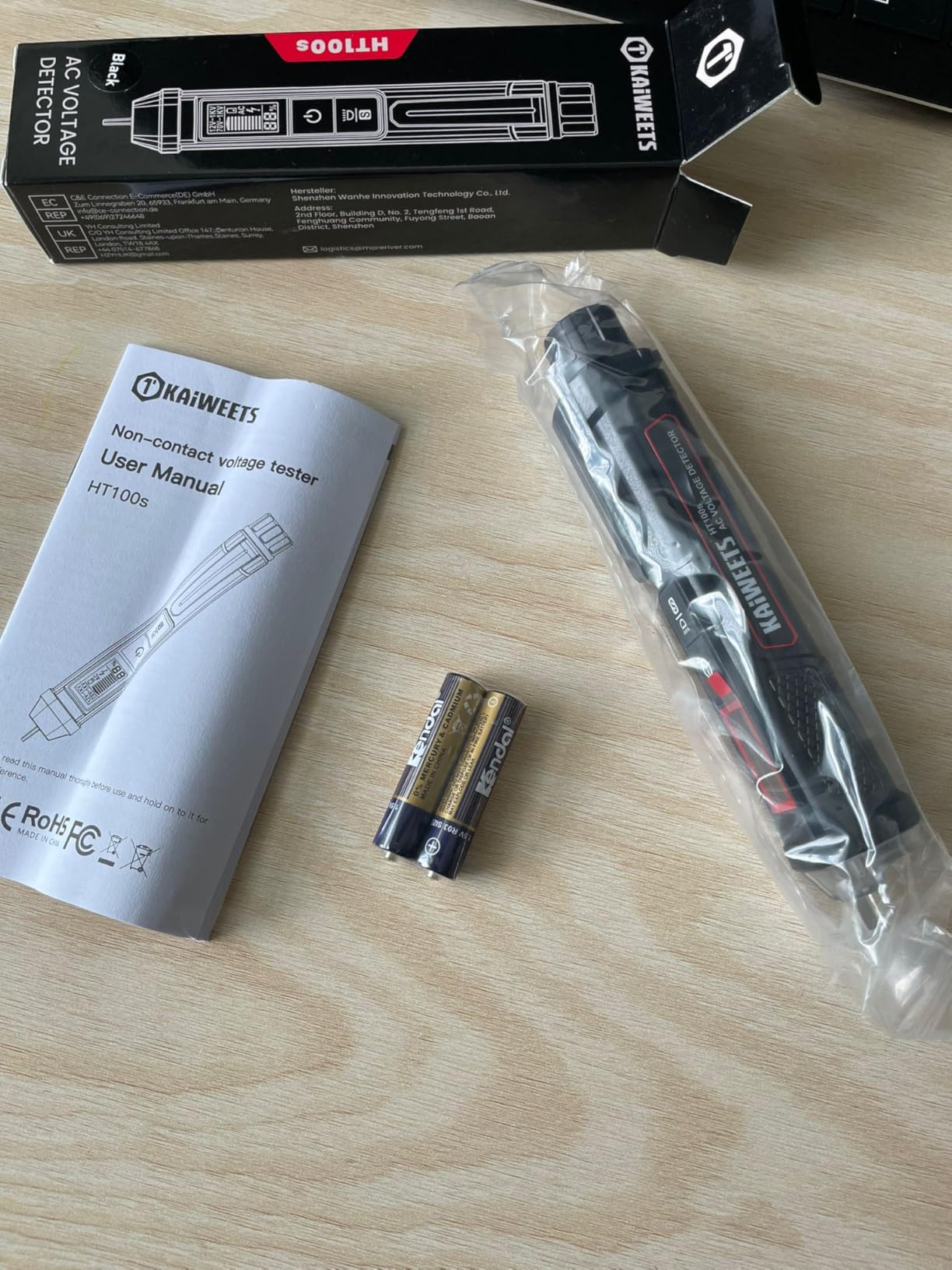 KAIWEETS Voltage Tester/Non-Contact Voltage Tester with Signal Percentage, Dual Range AC 12V/70V-1000V, Live/Null Wire Tester, Electrical Tester with LCD Display, Buzzer Alarm, Wire Breakpoint Finder customer photo 1