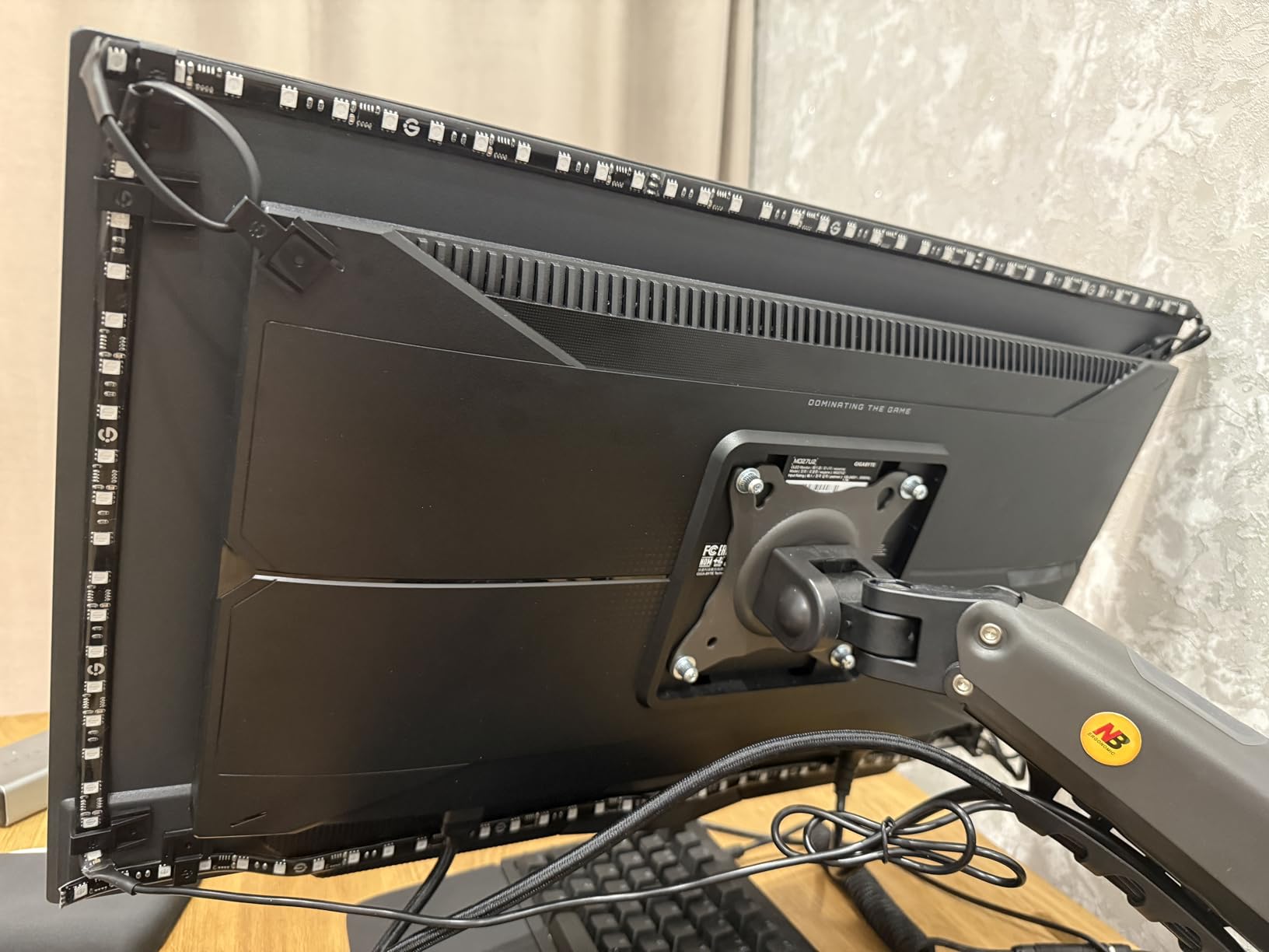 Govee Gaming Light for Monitor G1, RGBIC LED Backlight for 27-34 Inch PC customer photo 2