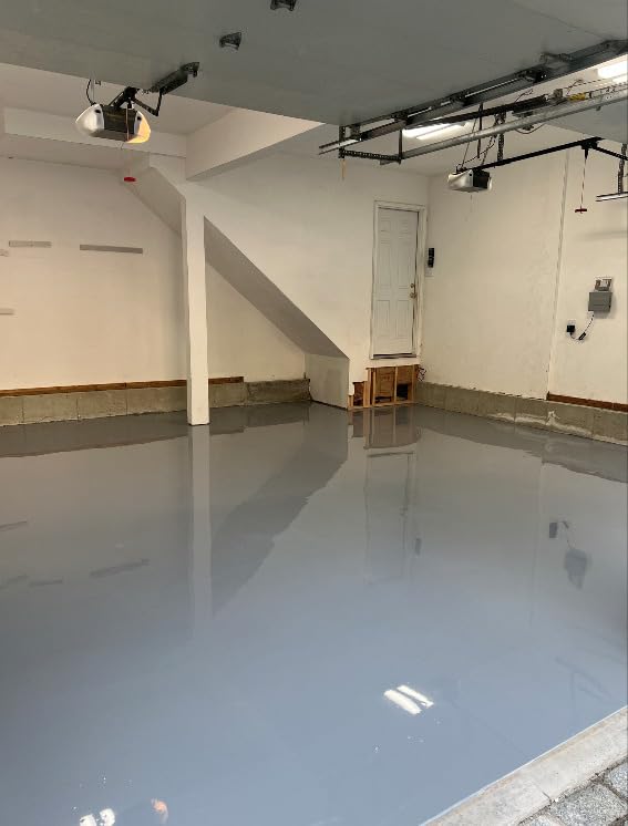 Ghostshield Epoxy Max 100-3 Gallon Kit -100% Solids Epoxy Floor Kit: Epoxy Resin Coating for Garage Floors and Warehouse Floors - Covers up to 150-450 Square Feet customer photo 1