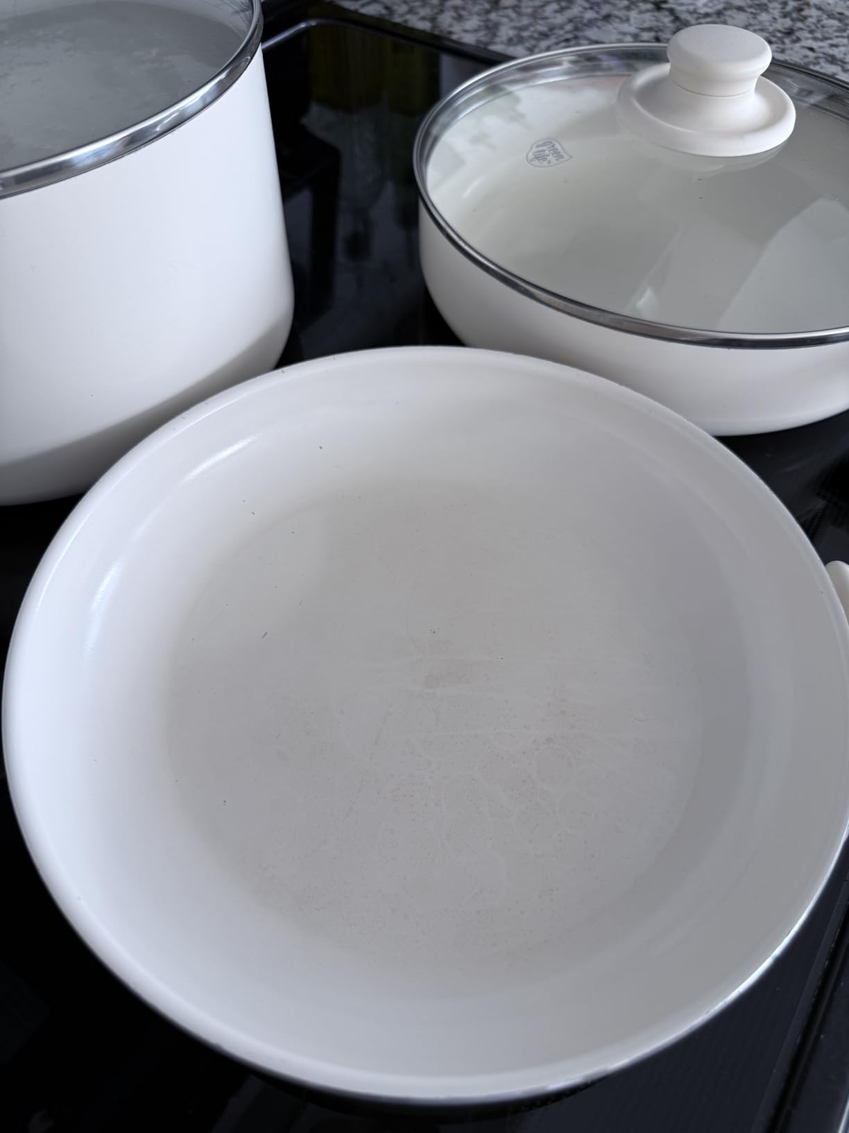 GreenLife 16 Piece Ceramic Nonstick Pots & Pans Cookware Set, Taupe customer photo 2