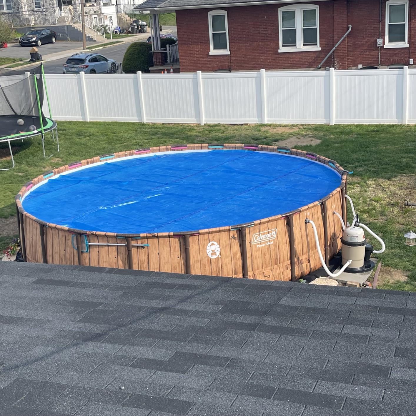 In The Swim 18' Standard Blue Round Solar Pool Cover 8 Mil customer photo 1