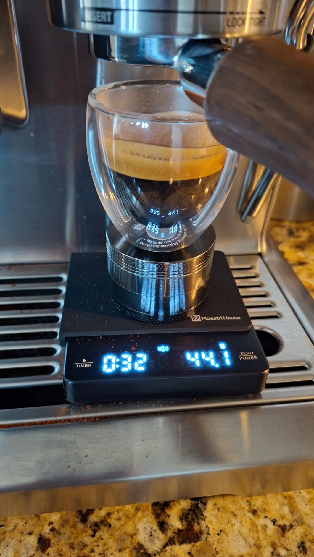 Maestri House S1 Mini Espresso Coffee Scale with Timer, 2kg/0.1g customer photo 2