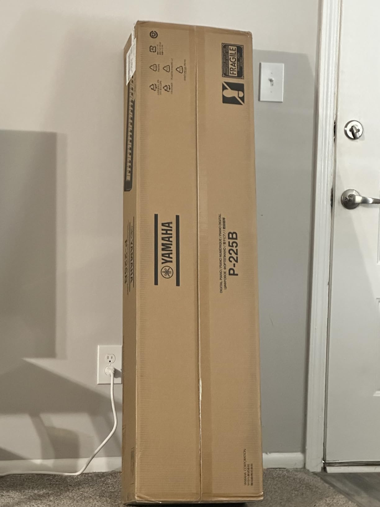Yamaha P225 88-Key Digital Piano with Weighted Keys, Portable Design, Keyboard, Music Rest, Sustain Foot Switch, and Built-In Speakers, Black (P225B) customer photo 1