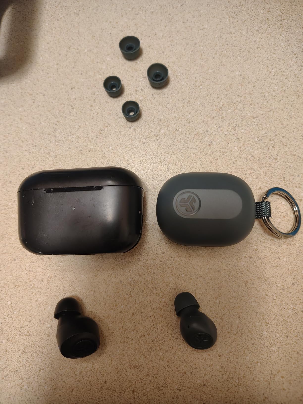 JLab JBuds Mini True Wireless Earbuds, Bluetooth multipoint, Sage customer photo 1