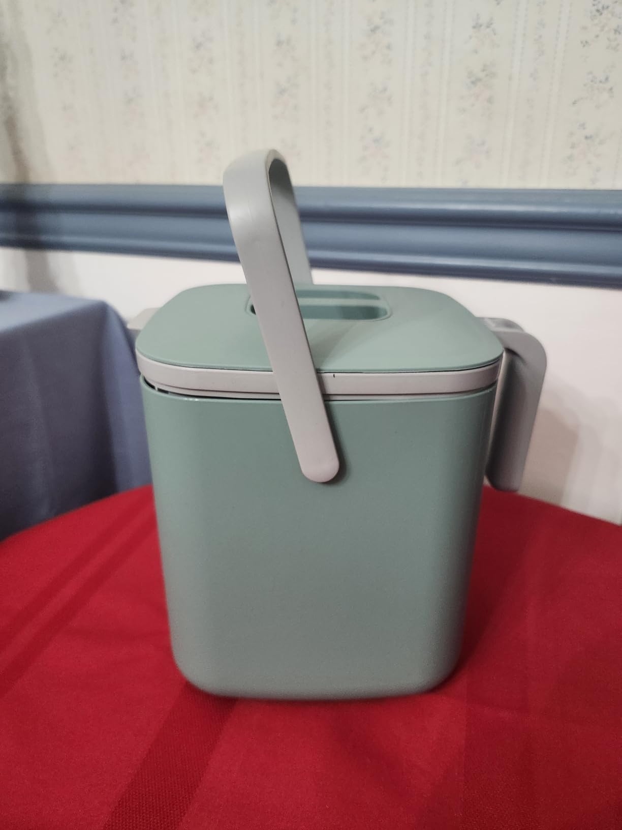 Blue Ginkgo Kitchen Compost Bin, 2.6L Countertop Compost Bin, Green customer photo 2