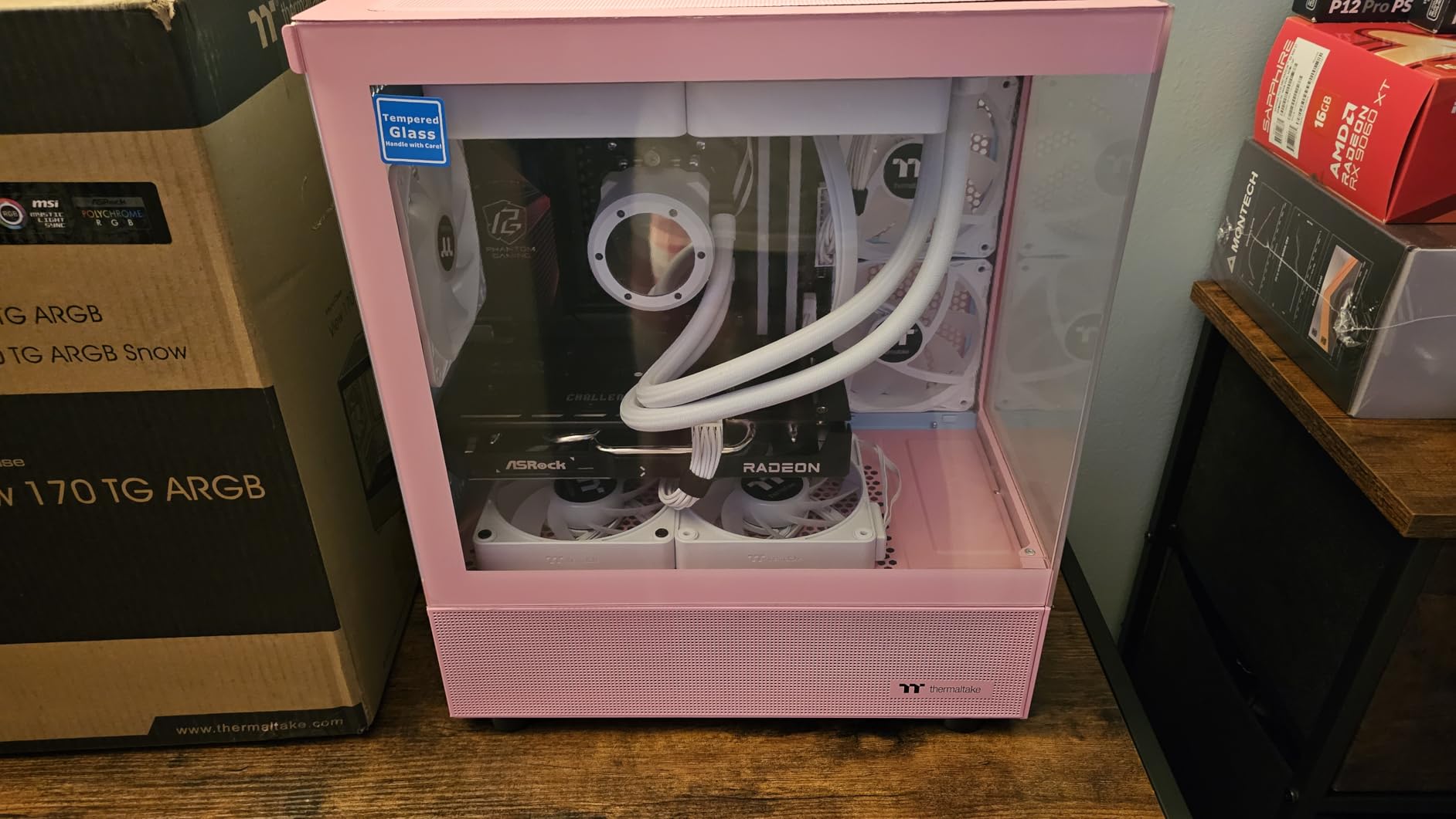 Thermaltake TH240 ARGB Sync V2 CPU Liquid Cooler/AlO Liquid Cooling/Fan 120mm*2/PWM 500~2000 RPM/Mirror Waterblock/MB ARGB Sync Control, CL-W361-PL12SW-A , Black customer photo 2